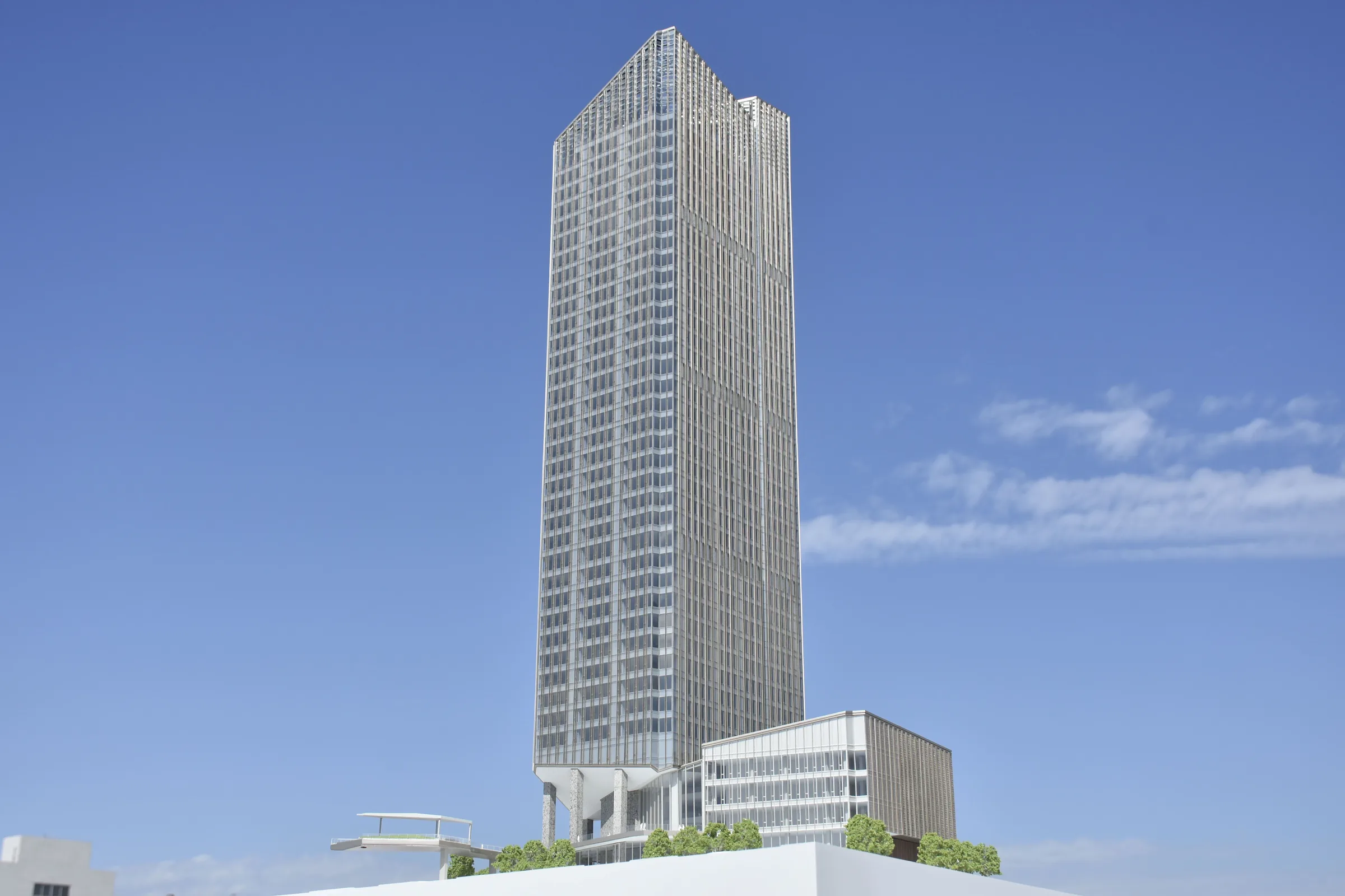 AI Ping'an Nannan Tower 1:200 architectural scale model by JYD Models