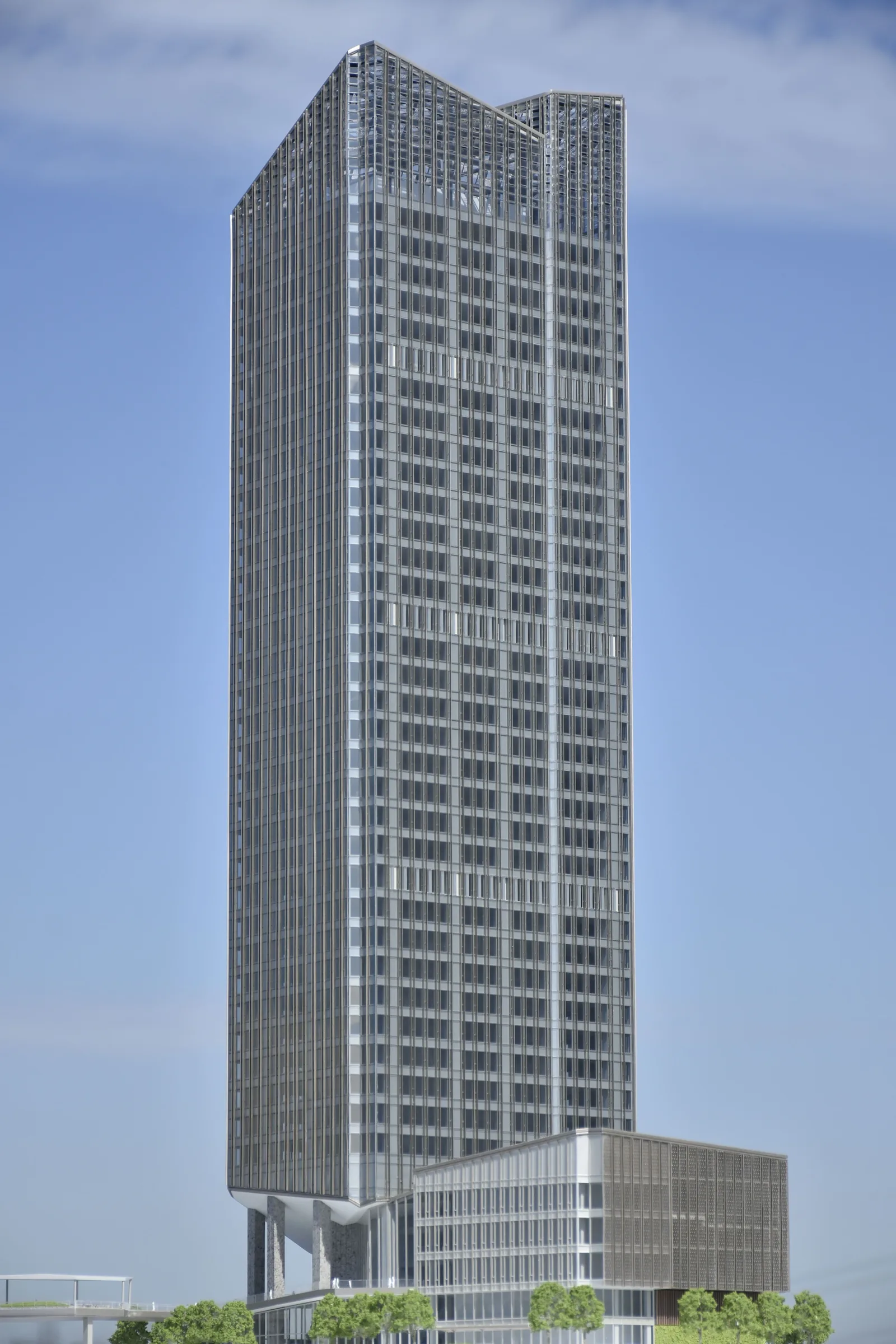 AI Ping'an Nannan Tower 1:200 architectural scale model by JYD Models