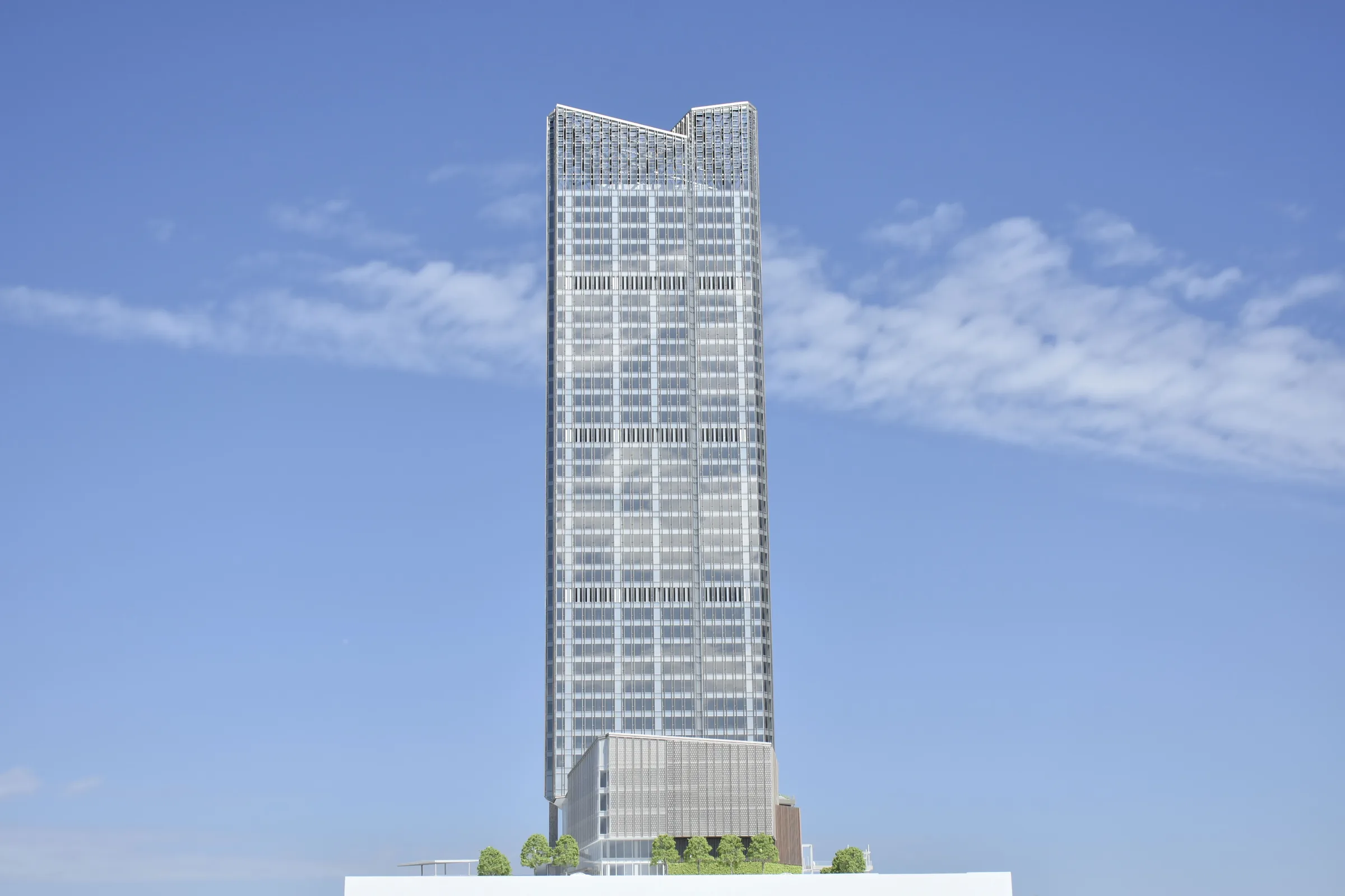 AI Ping'an Nannan Tower 1:200 architectural scale model by JYD Models