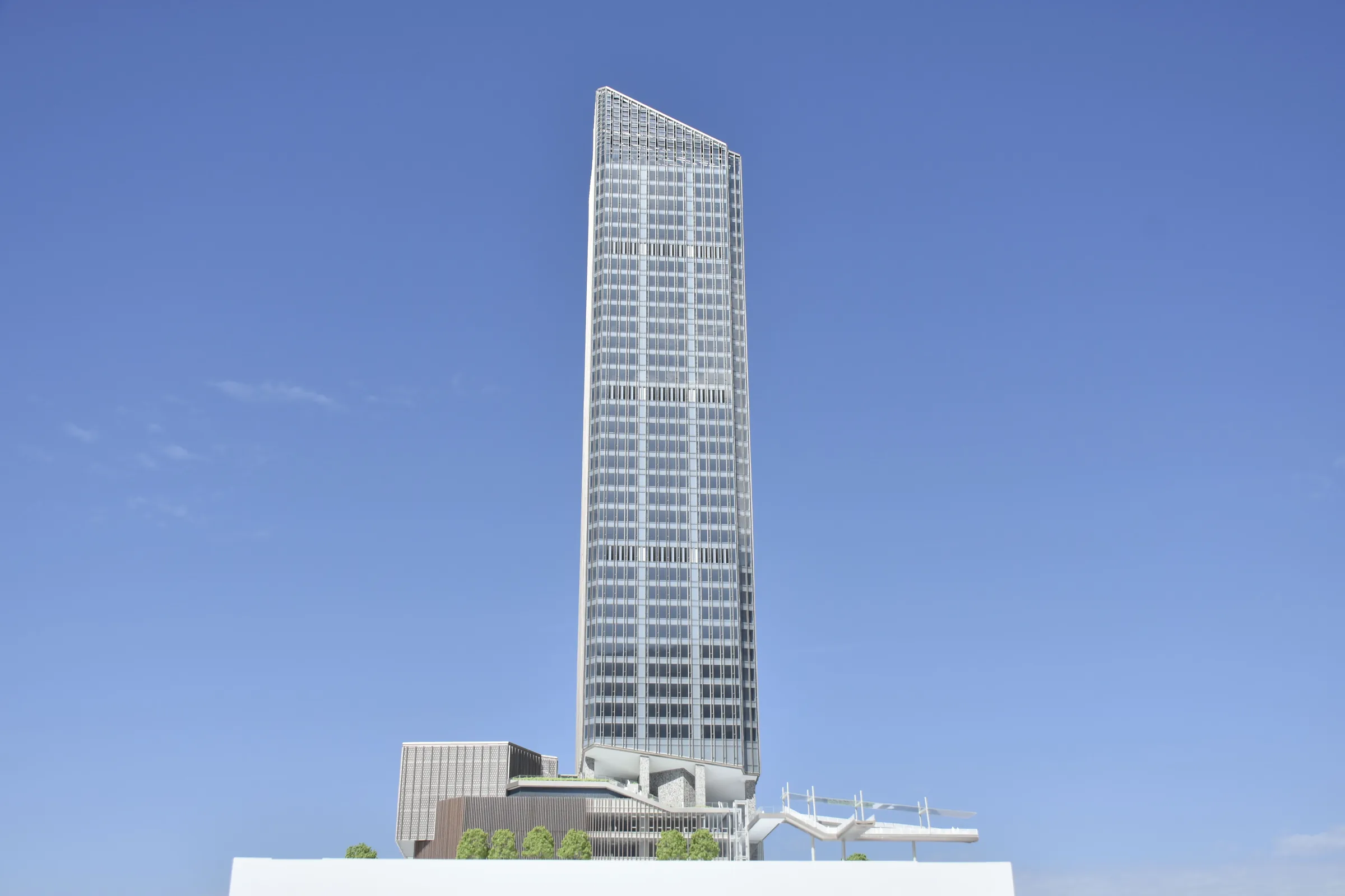 AI Ping'an Nannan Tower 1:200 architectural scale model by JYD Models