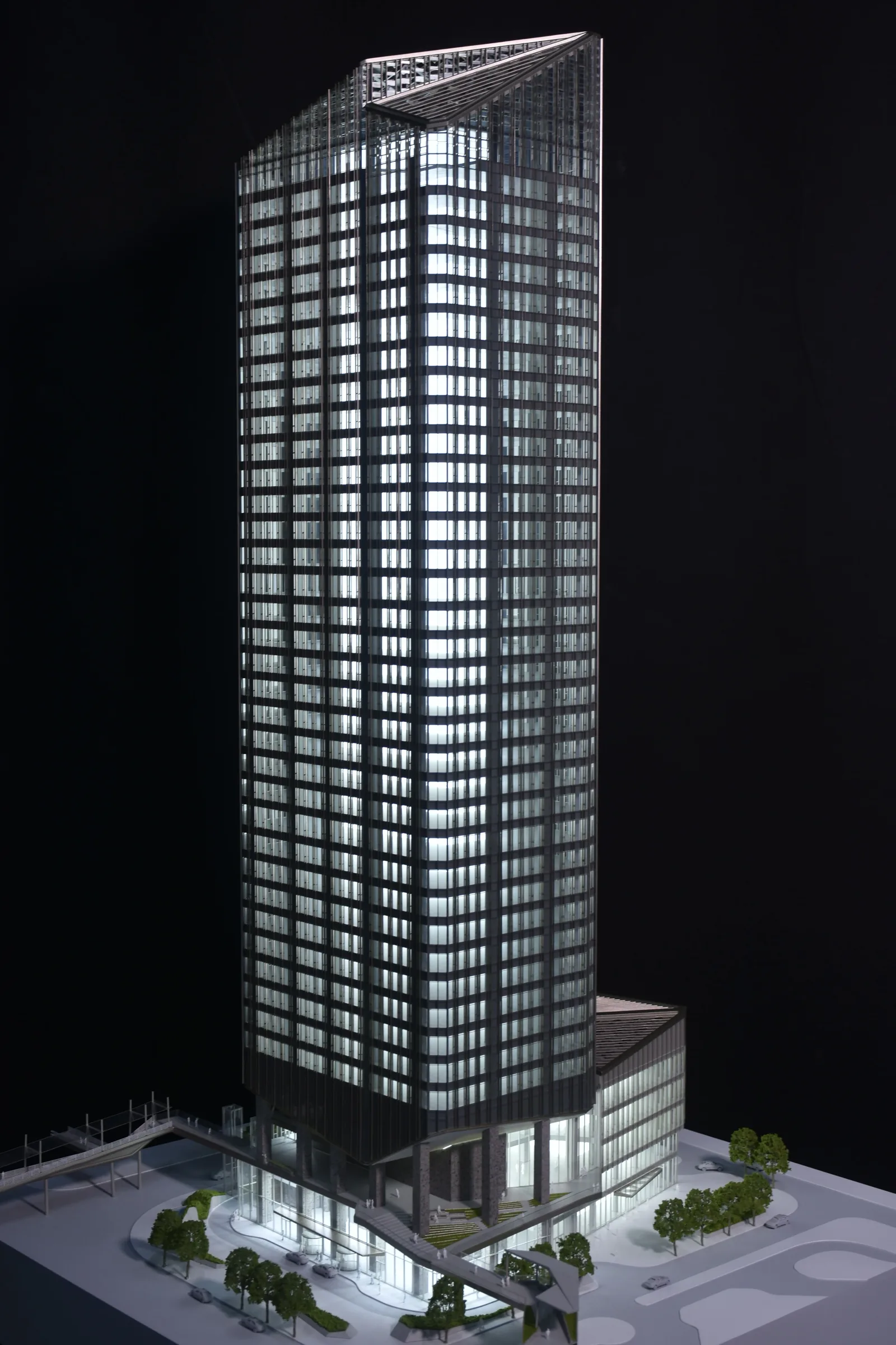 AI Ping'an Nannan Tower 1:200 architectural scale model by JYD Models
