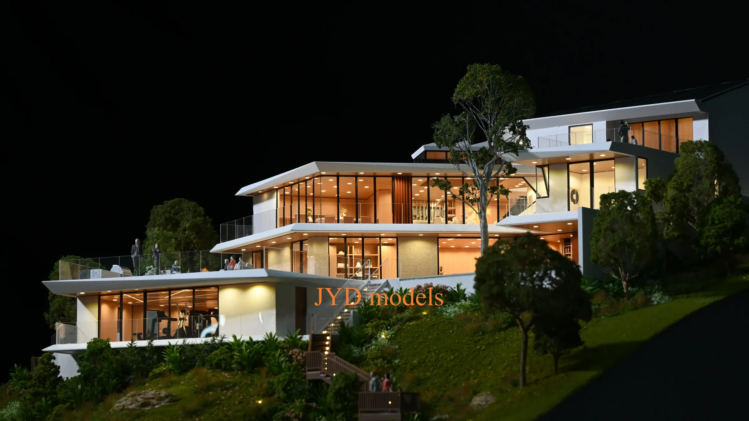 1901 Dream House, King’s Road, California 1:64 architectural scale model by JYD Models