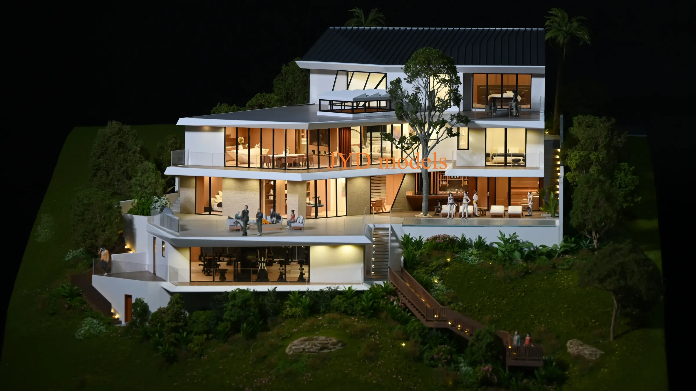 1901 Dream House, King’s Road, California 1:64 architectural scale model by JYD Models