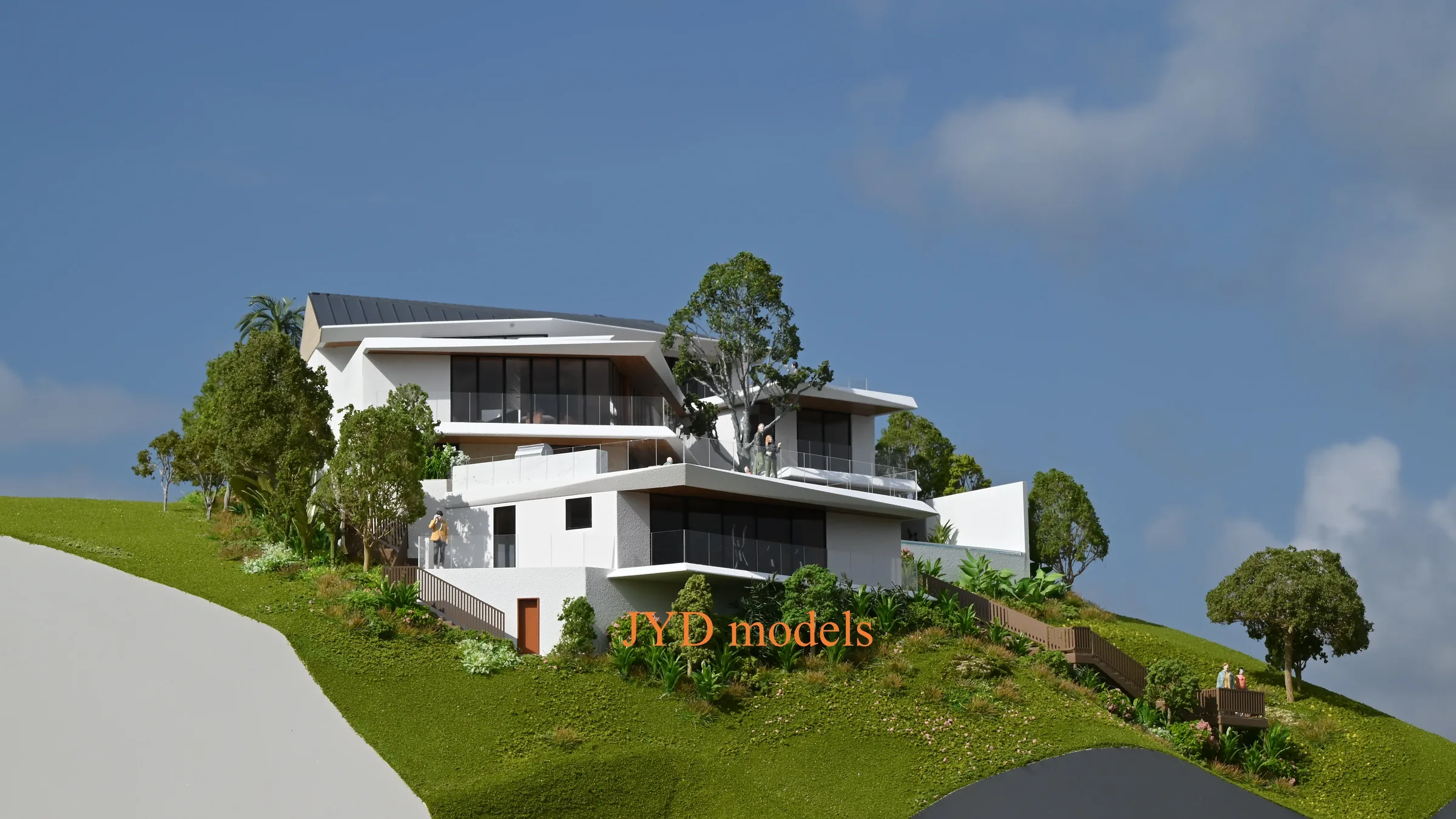 1901 Dream House, King’s Road, California 1:64 architectural scale model by JYD Models