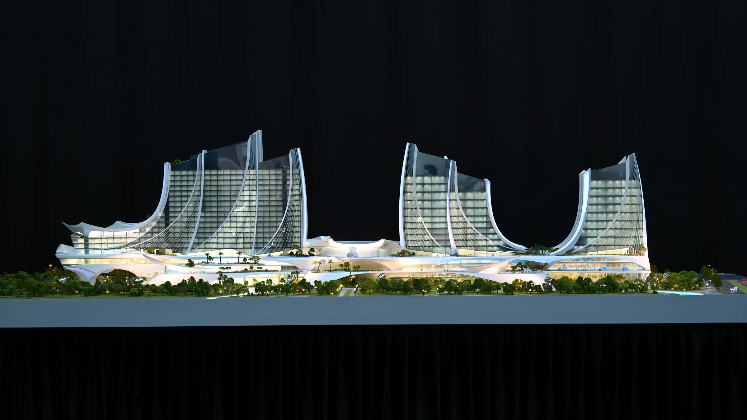 Jingtian Oriental Hotel 1:200 architectural scale model by JYD Models