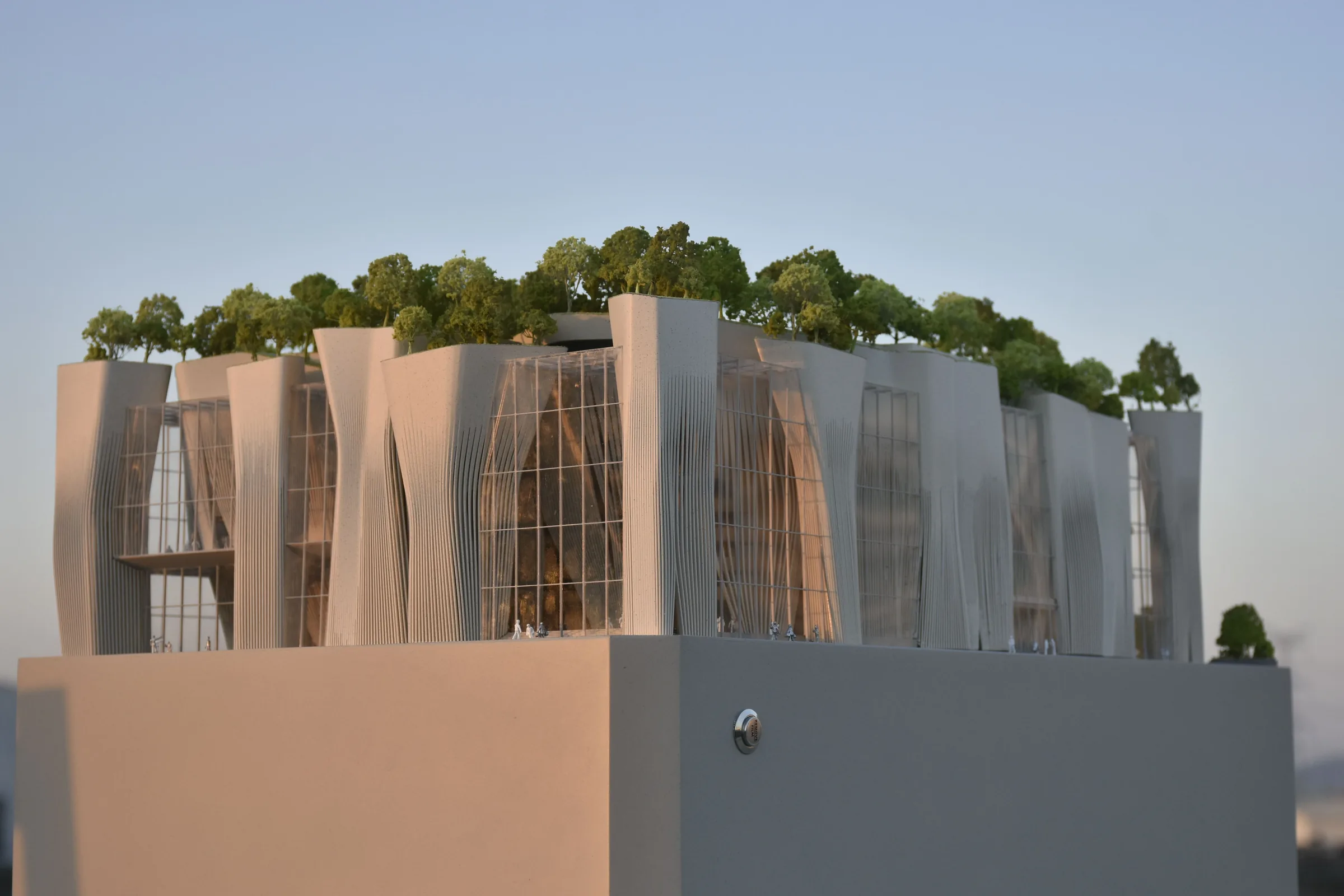 ZDA + Shenzhen General Design Xiangmihu Performance Center 1:250 architectural scale model by JYD Models