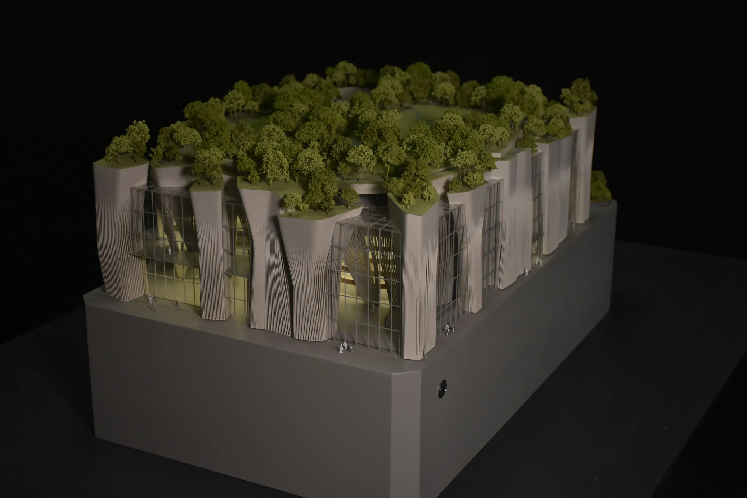 ZDA + Shenzhen General Design Xiangmihu Performance Center 1:250 architectural scale model by JYD Models