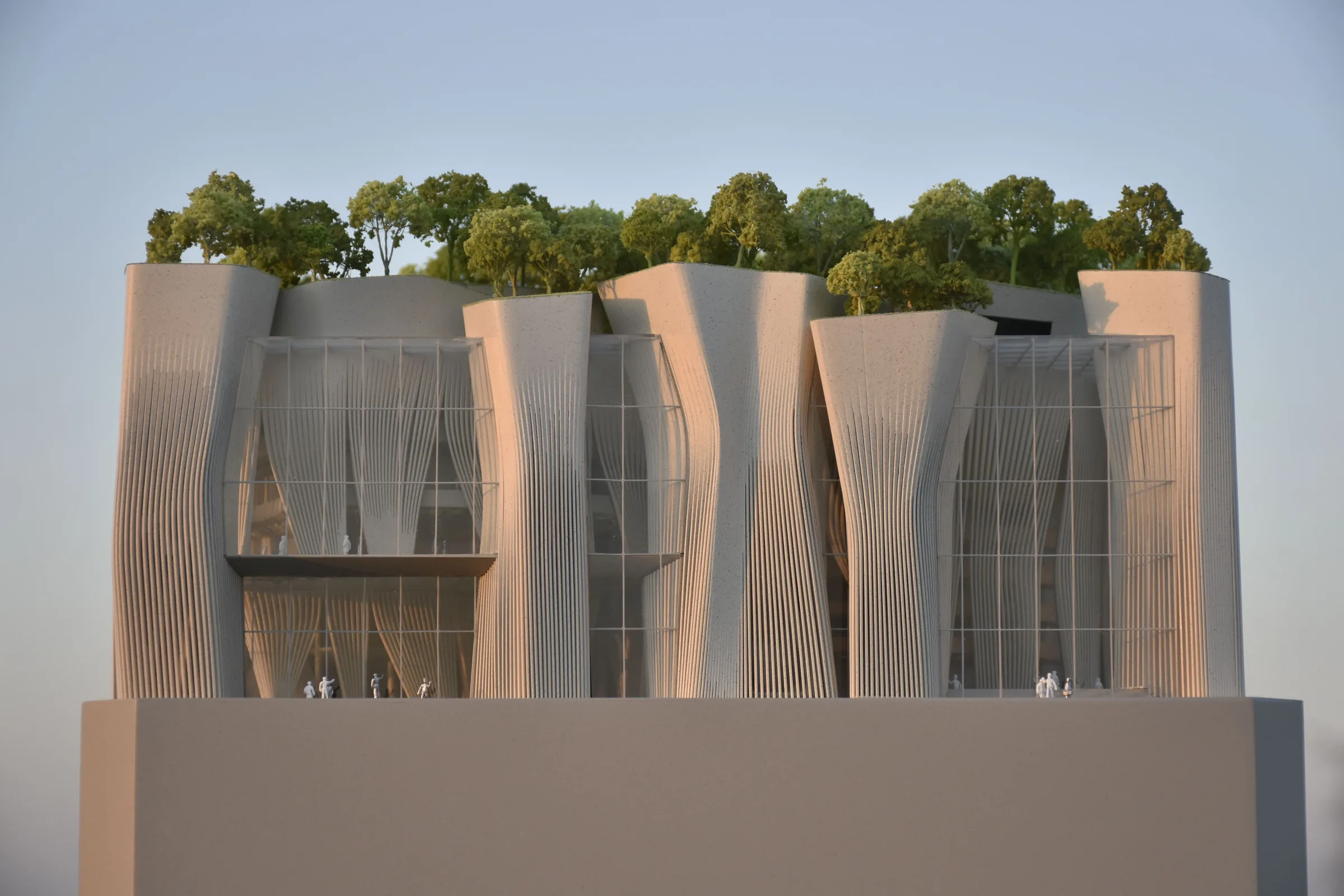 ZDA + Shenzhen General Design Xiangmihu Performance Center 1:250 architectural scale model by JYD Models