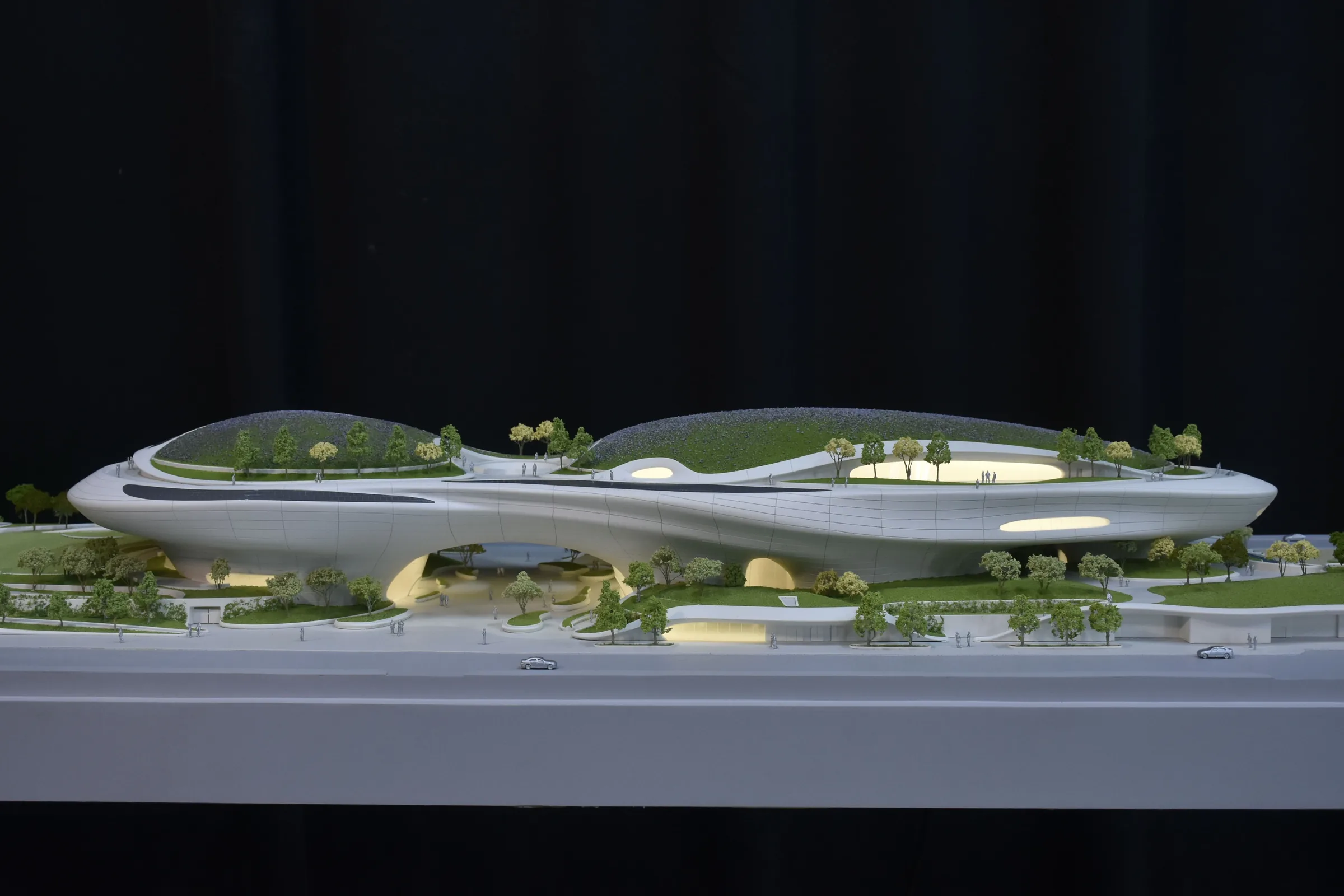 MAD Lucas Museum of Narrative Art 1:200 architectural scale model by JYD Models