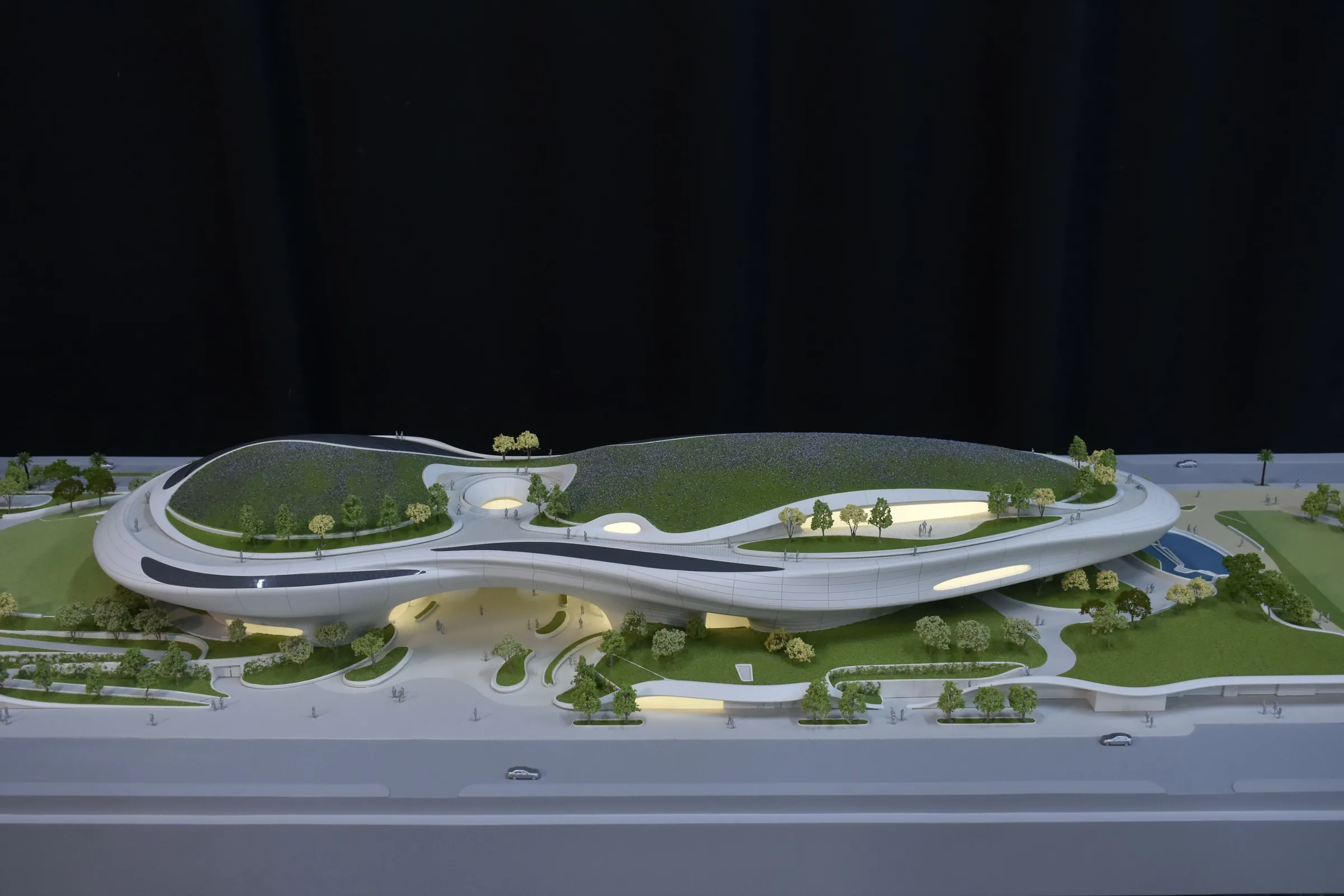 MAD Lucas Museum of Narrative Art 1:200 architectural scale model by JYD Models