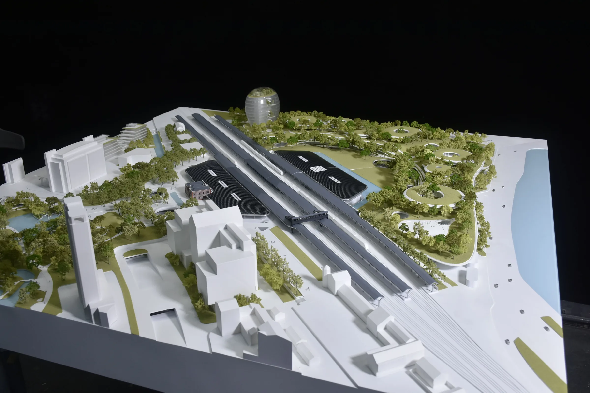 MAD Jiaxing Railway Station 1:400 architectural scale model by JYD Models