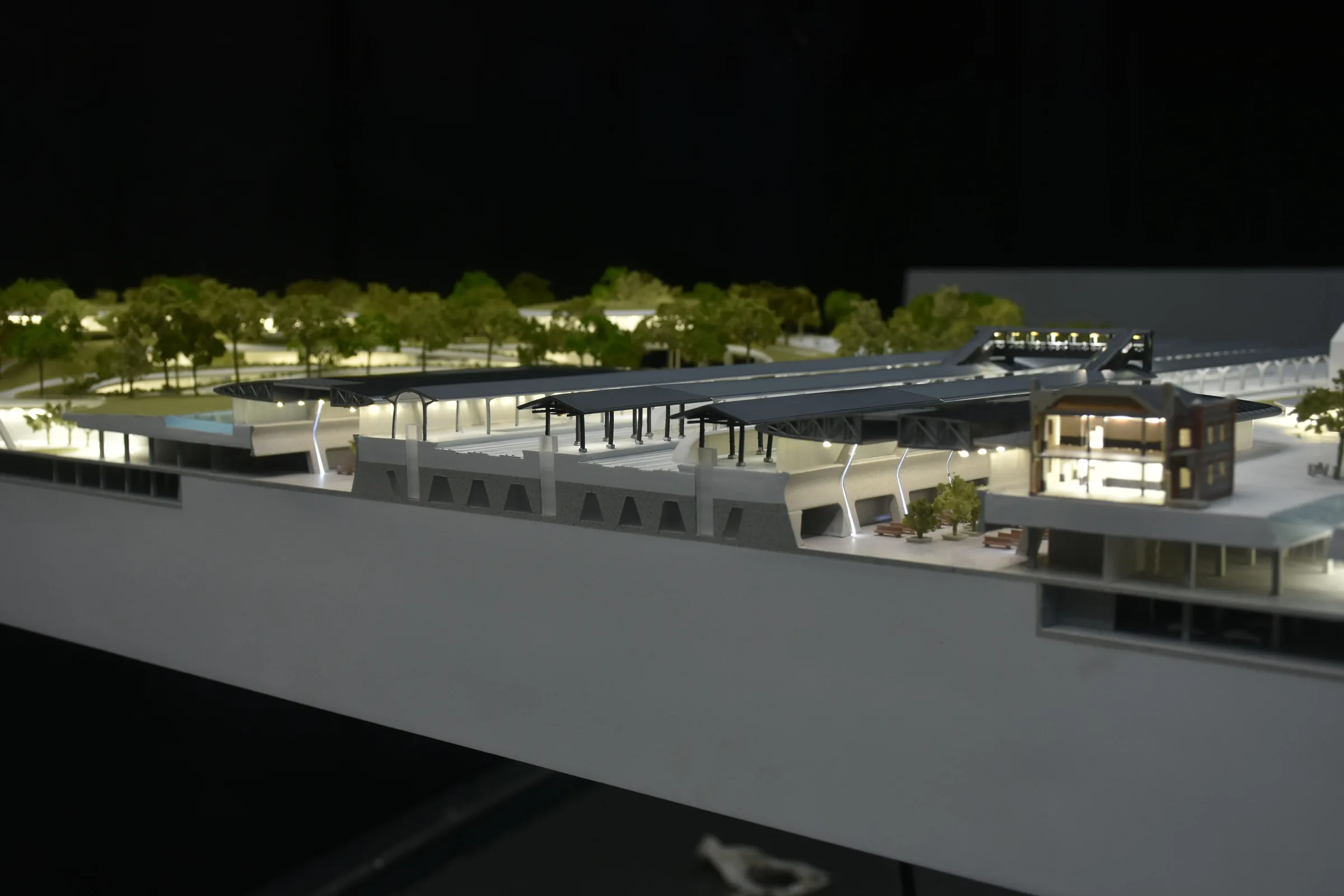 MAD Jiaxing Railway Station 1:400 architectural scale model by JYD Models