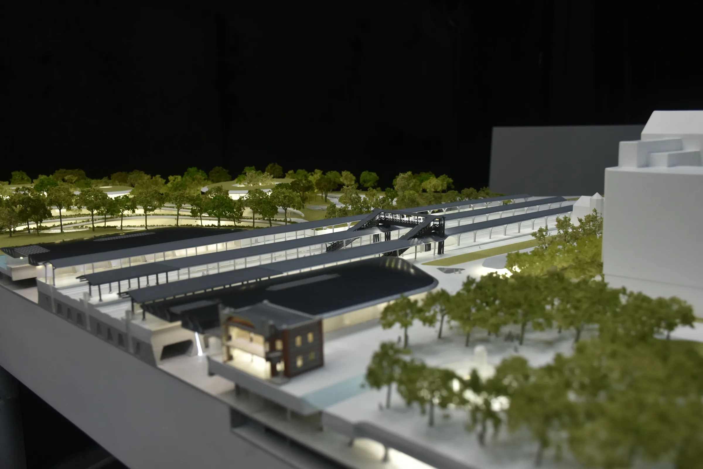 MAD Jiaxing Railway Station 1:400 architectural scale model by JYD Models