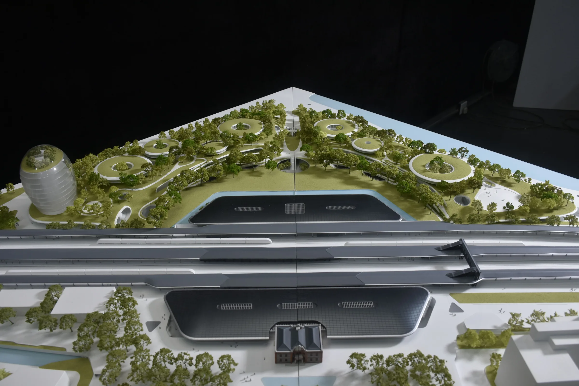 MAD Jiaxing Railway Station 1:400 architectural scale model by JYD Models