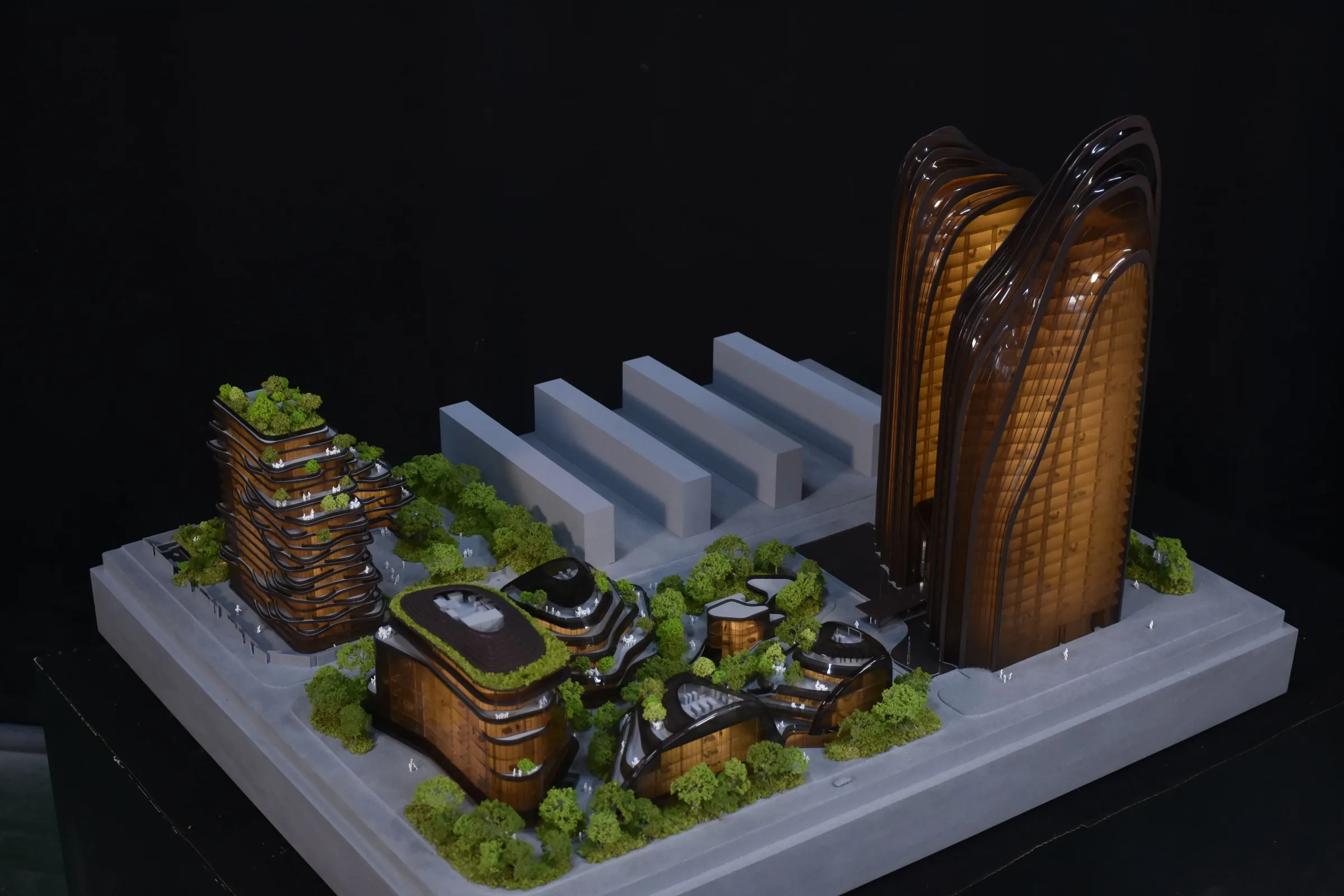 MAD Chaoyangmen Park 1:300 architectural scale model by JYD Models