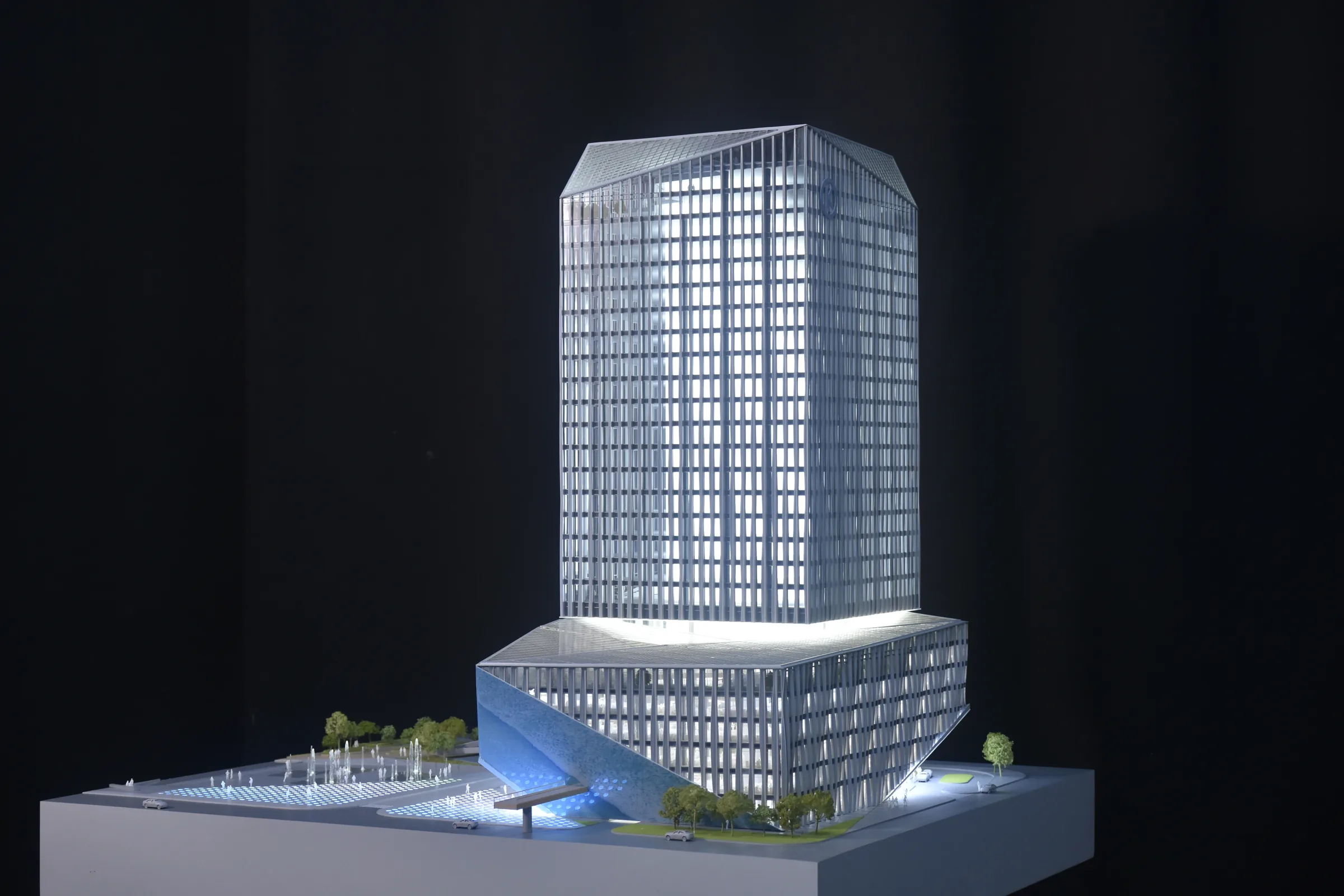 AI Kugou Music Headquarters 1:200 architectural scale model by JYD Models