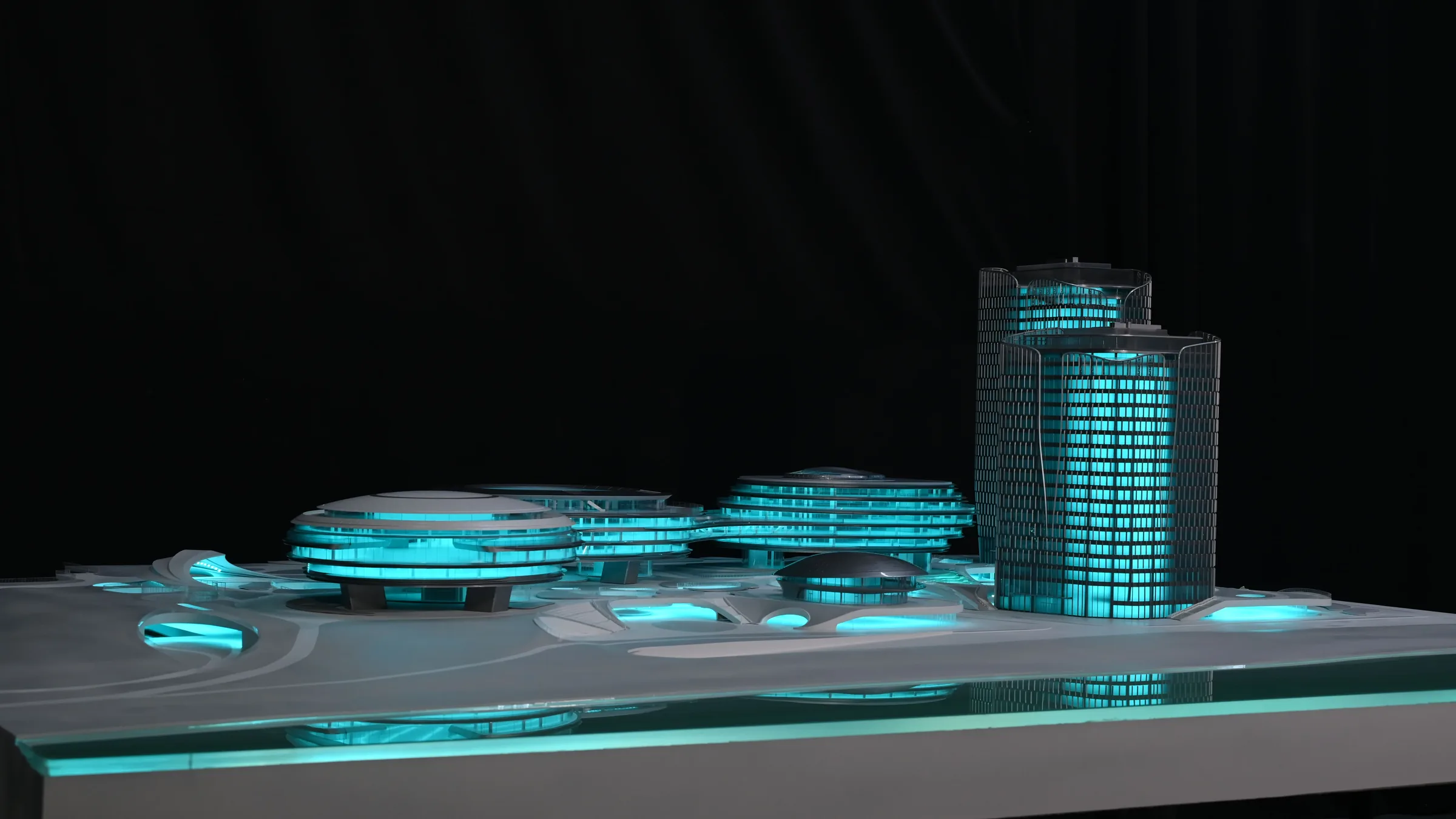 MAD Tencent Dachan Bay 1:200 architectural scale model by JYD Models