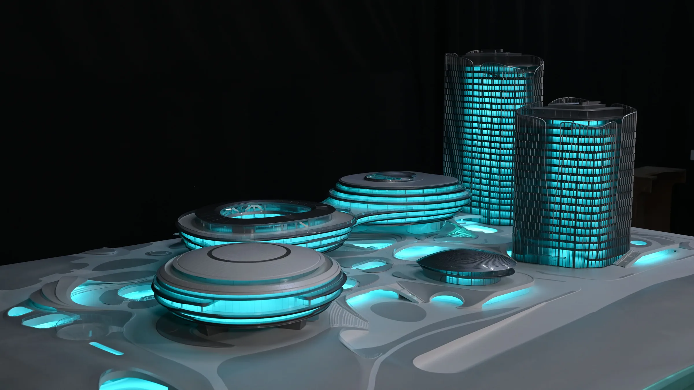 MAD Tencent Dachan Bay 1:200 architectural scale model by JYD Models