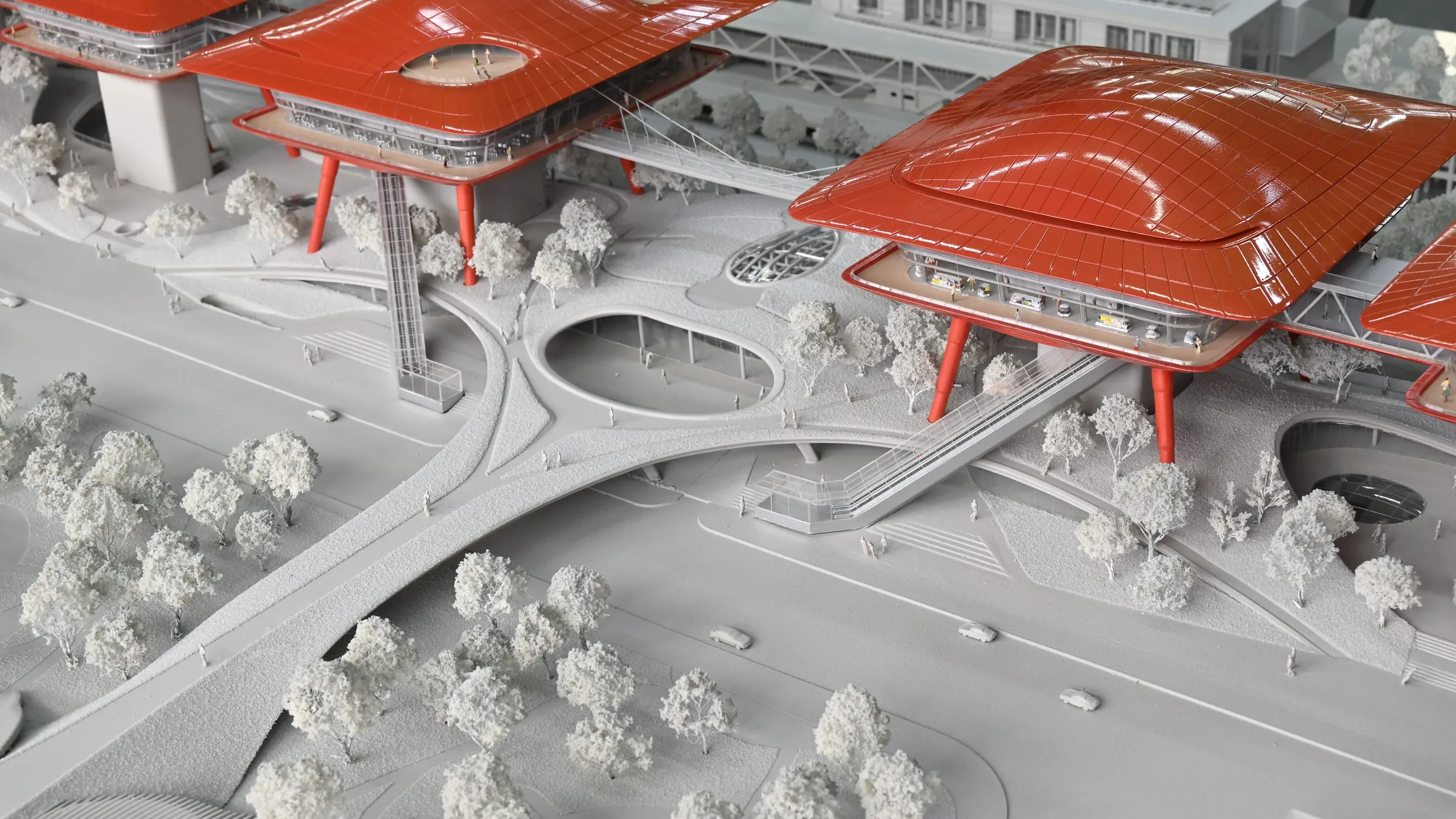 MAD Chongqing Cuntan Port 1:300 architectural scale model by JYD Models