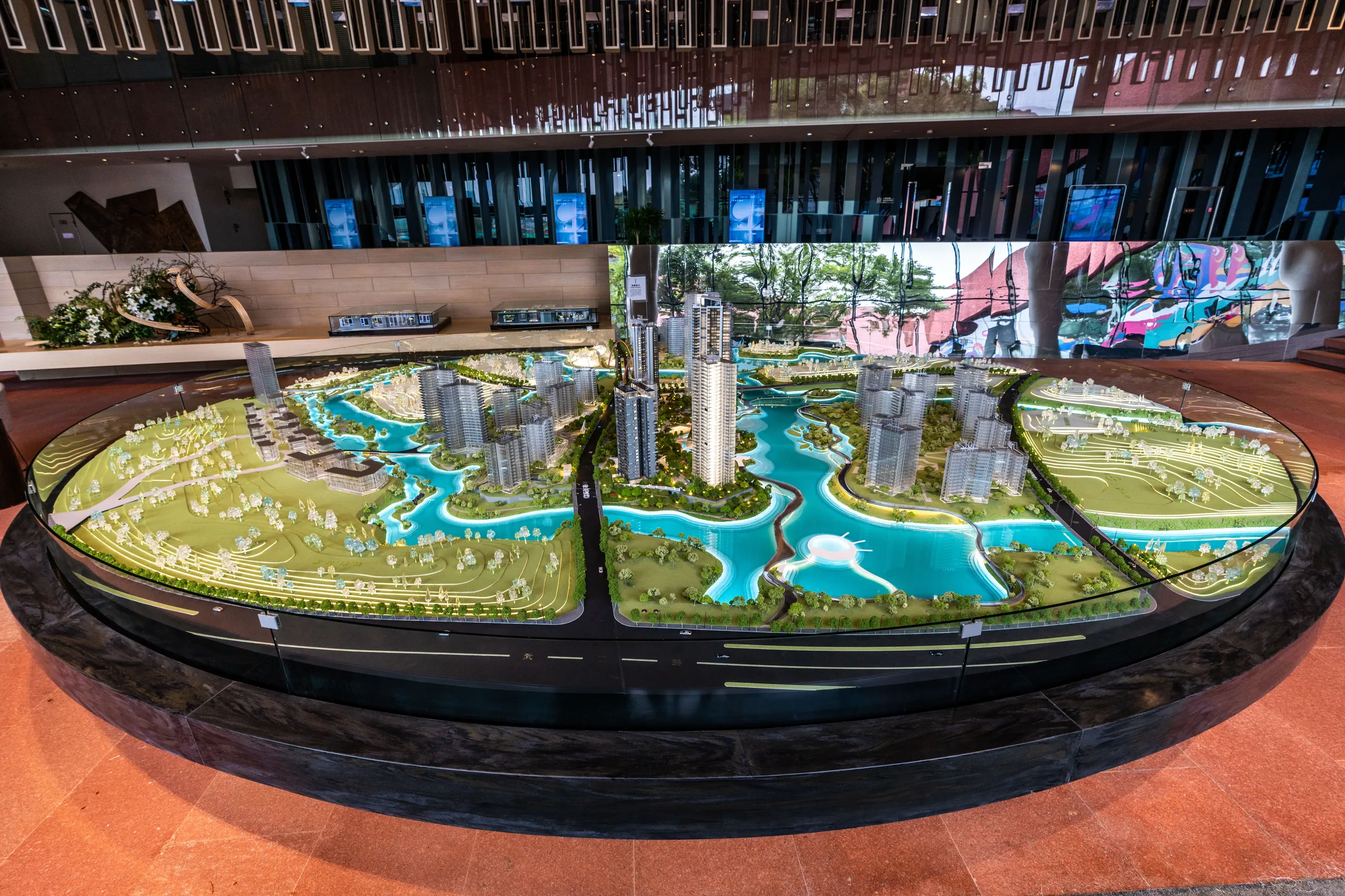 Wanhua Chengdu LUXELAKES Ecocity 1:150 architectural scale model by JYD Models
