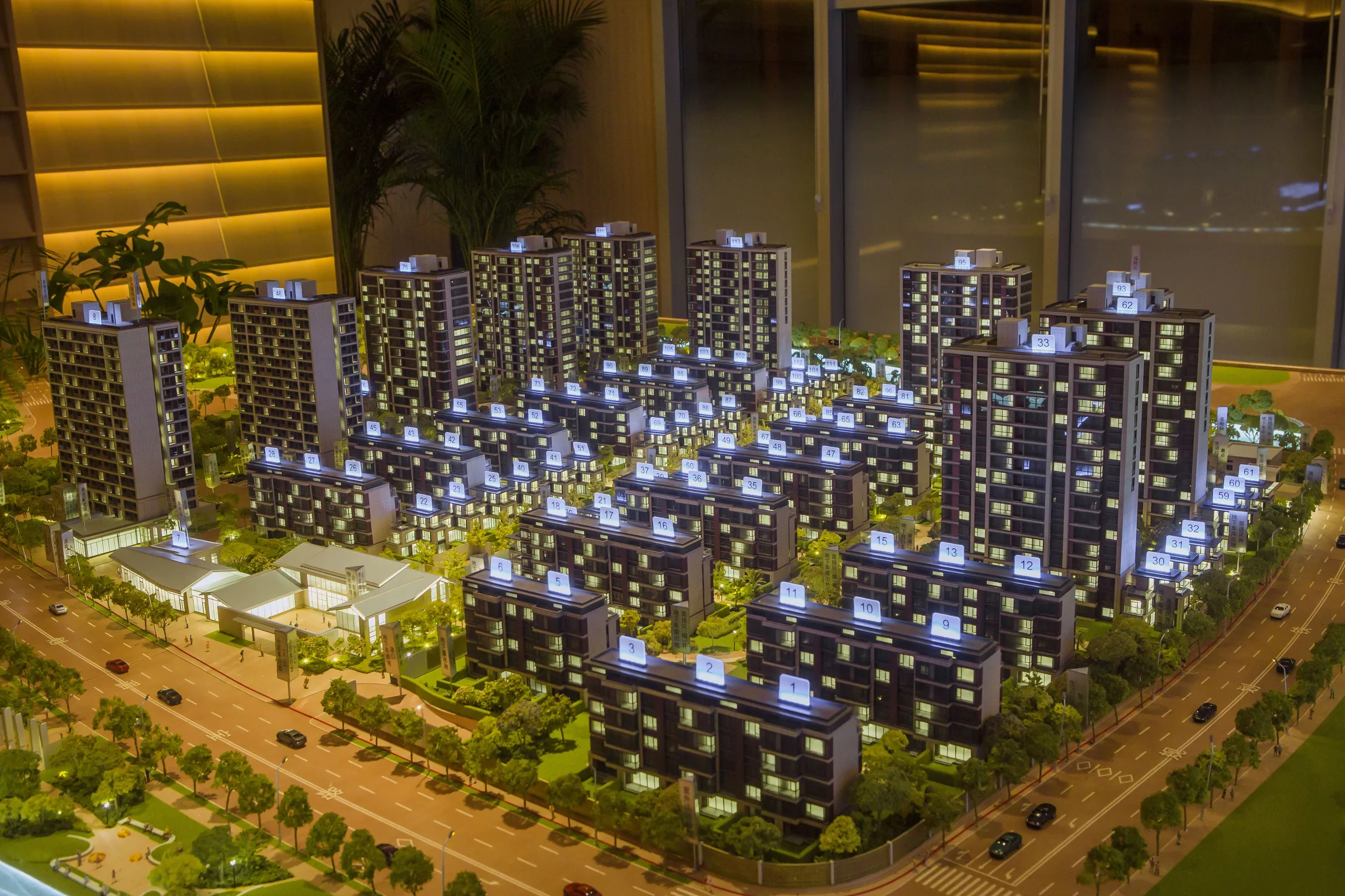 Vanke Four Seasons City 1:120 architectural scale model by JYD Models