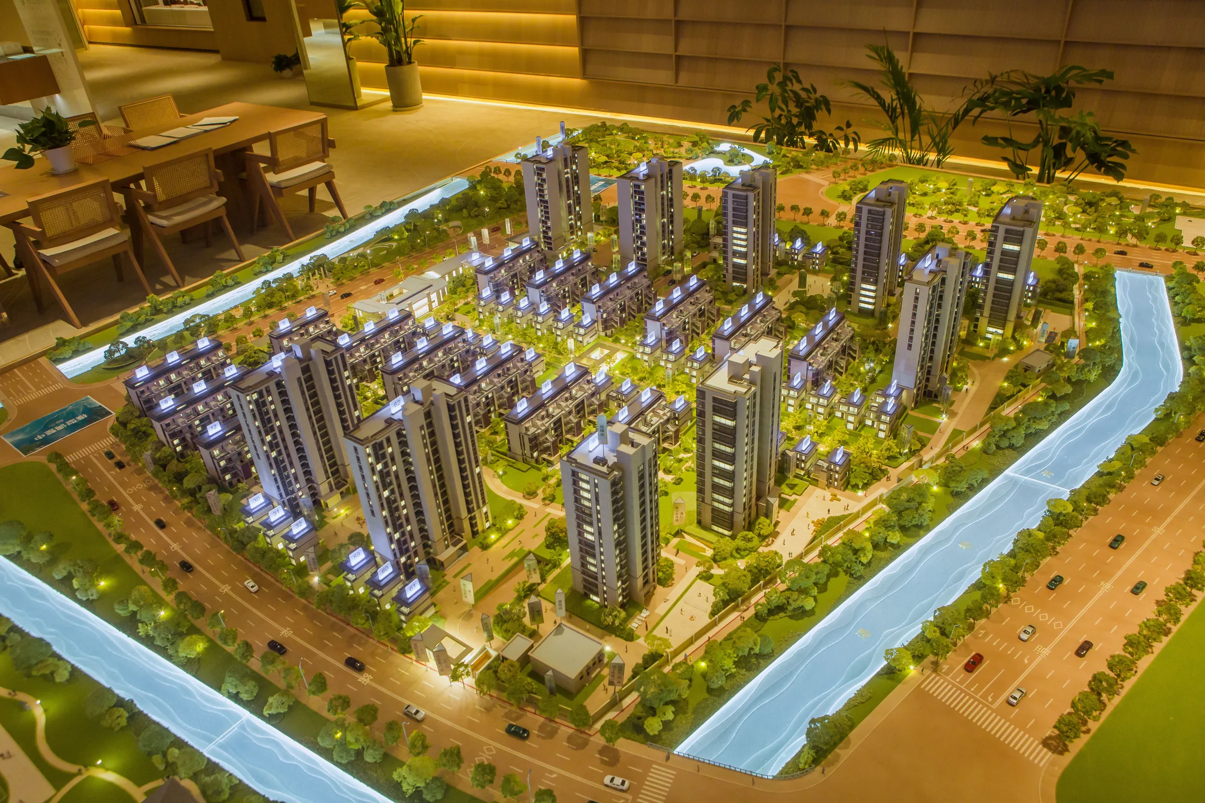 Vanke Four Seasons City 1:120 architectural scale model by JYD Models