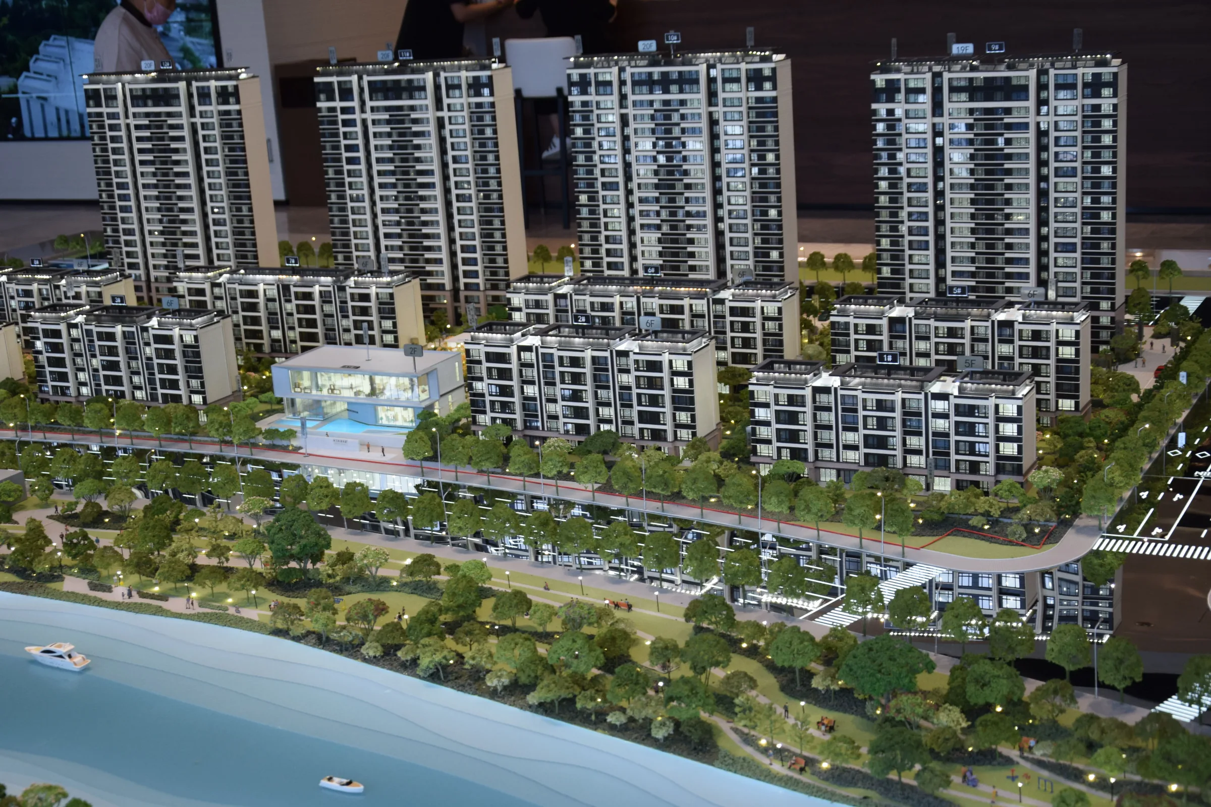 Vanke Xuzhou Riverside 1:100 architectural scale model by JYD Models