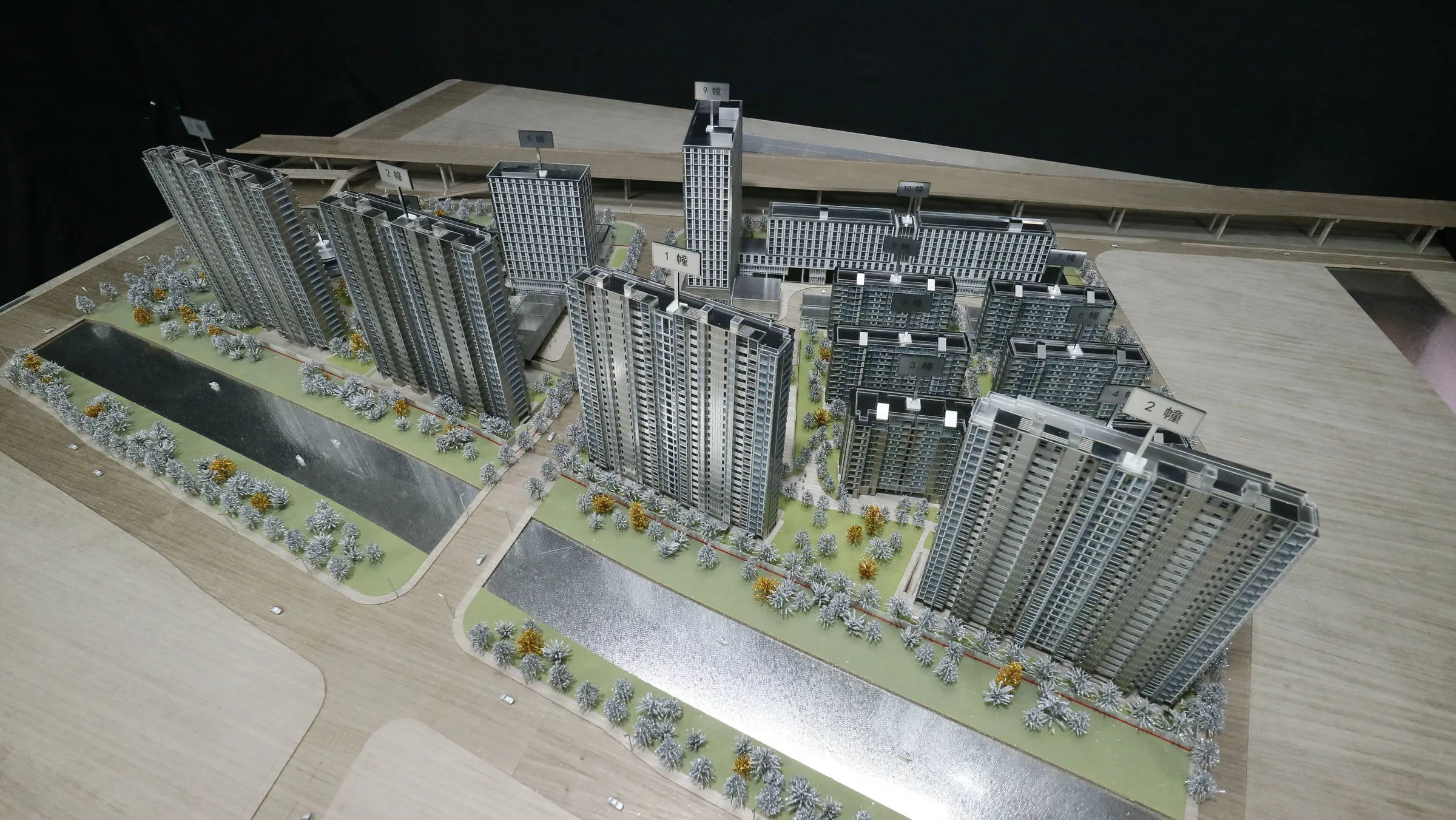 Vanke Hangzhou Central Hub 1:300 architectural scale model by JYD Models