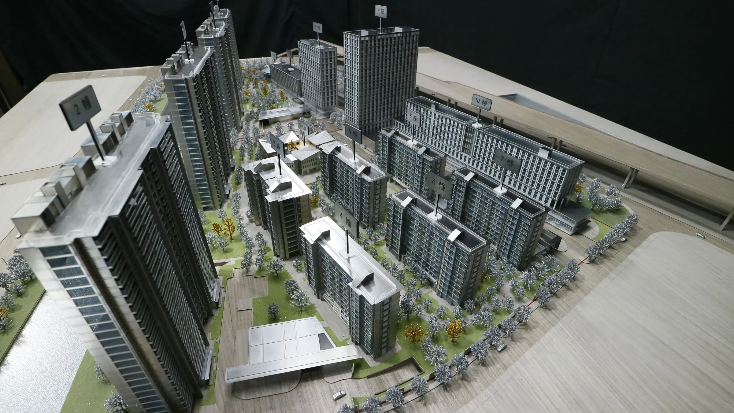 Vanke Hangzhou Central Hub 1:300 architectural scale model by JYD Models