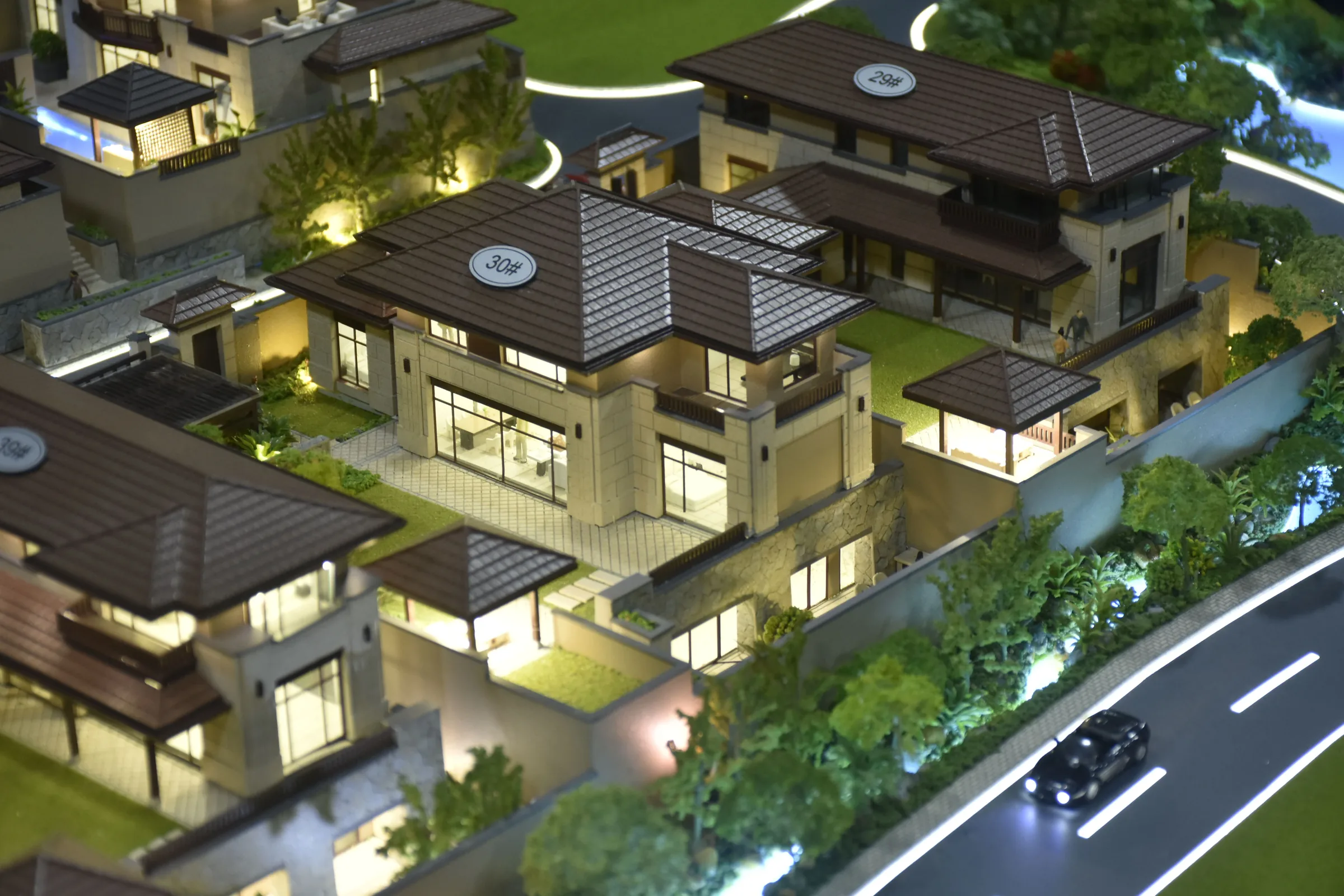 Vanke Hangzhou Fuyang Gongwang 1:220 architectural scale model by JYD Models