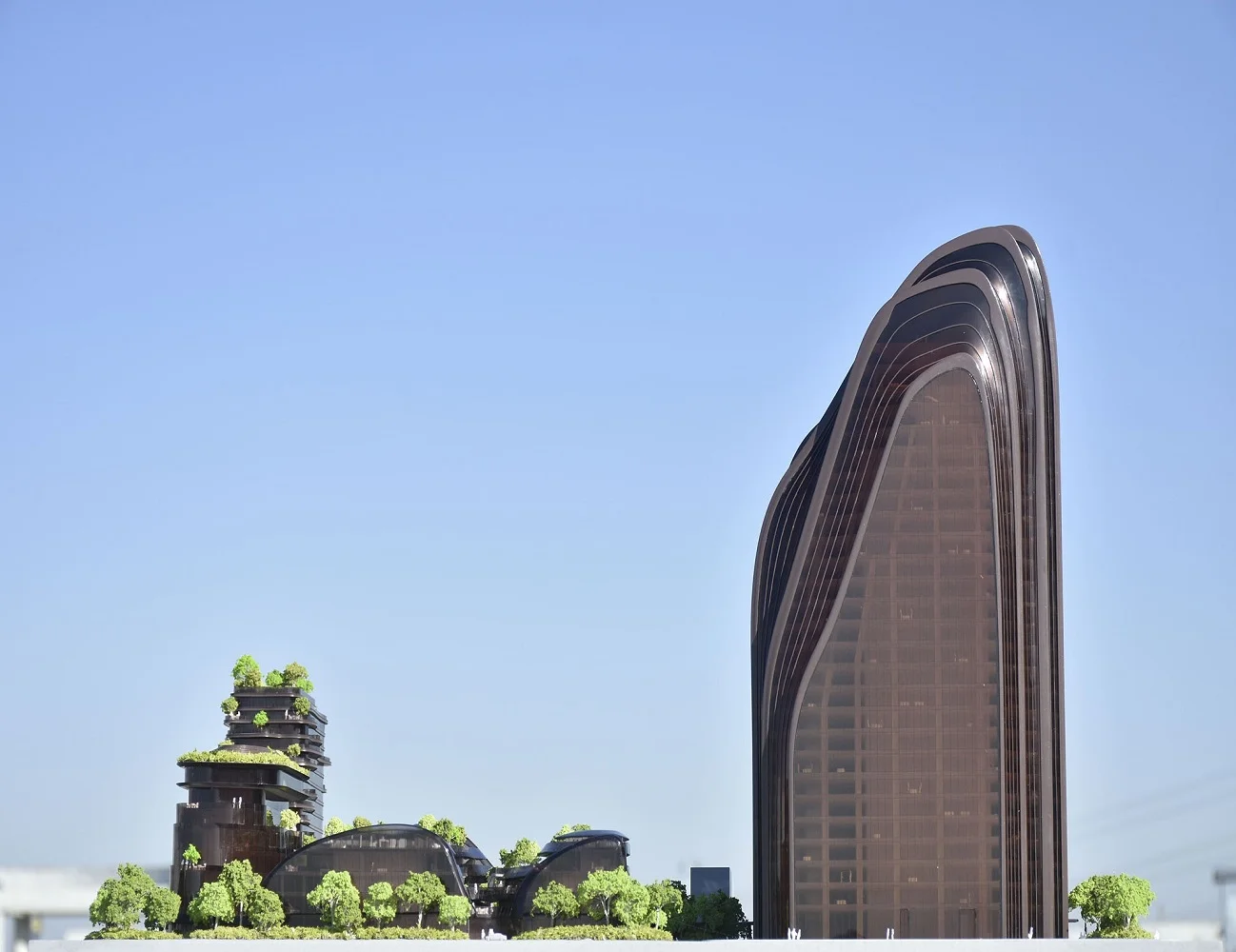 Vanke Changsha Sky Mirror 1:120 architectural scale model by JYD Models