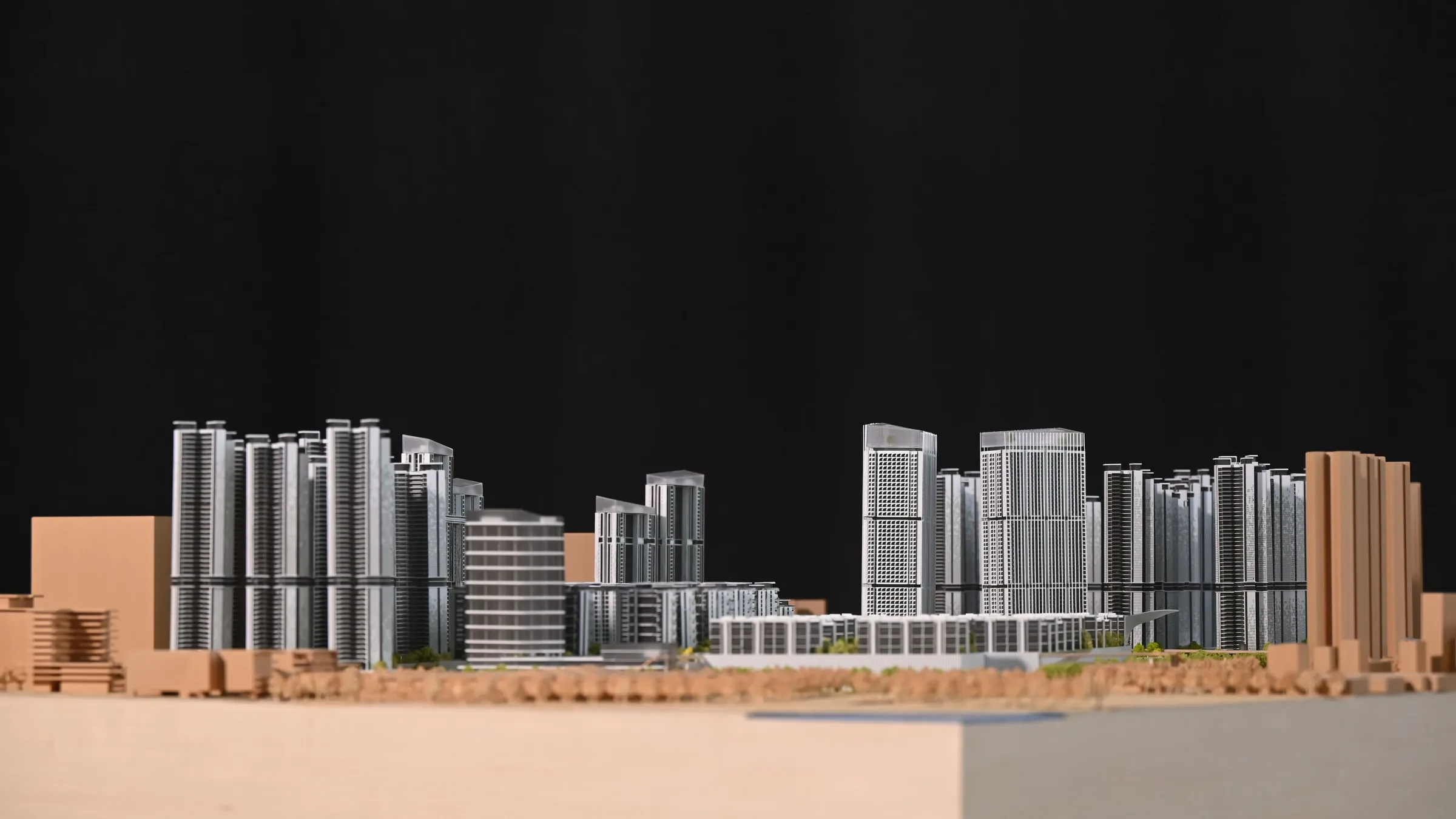 Ho Design Angers Metro Top Project 1:1000 architectural scale model by JYD Models