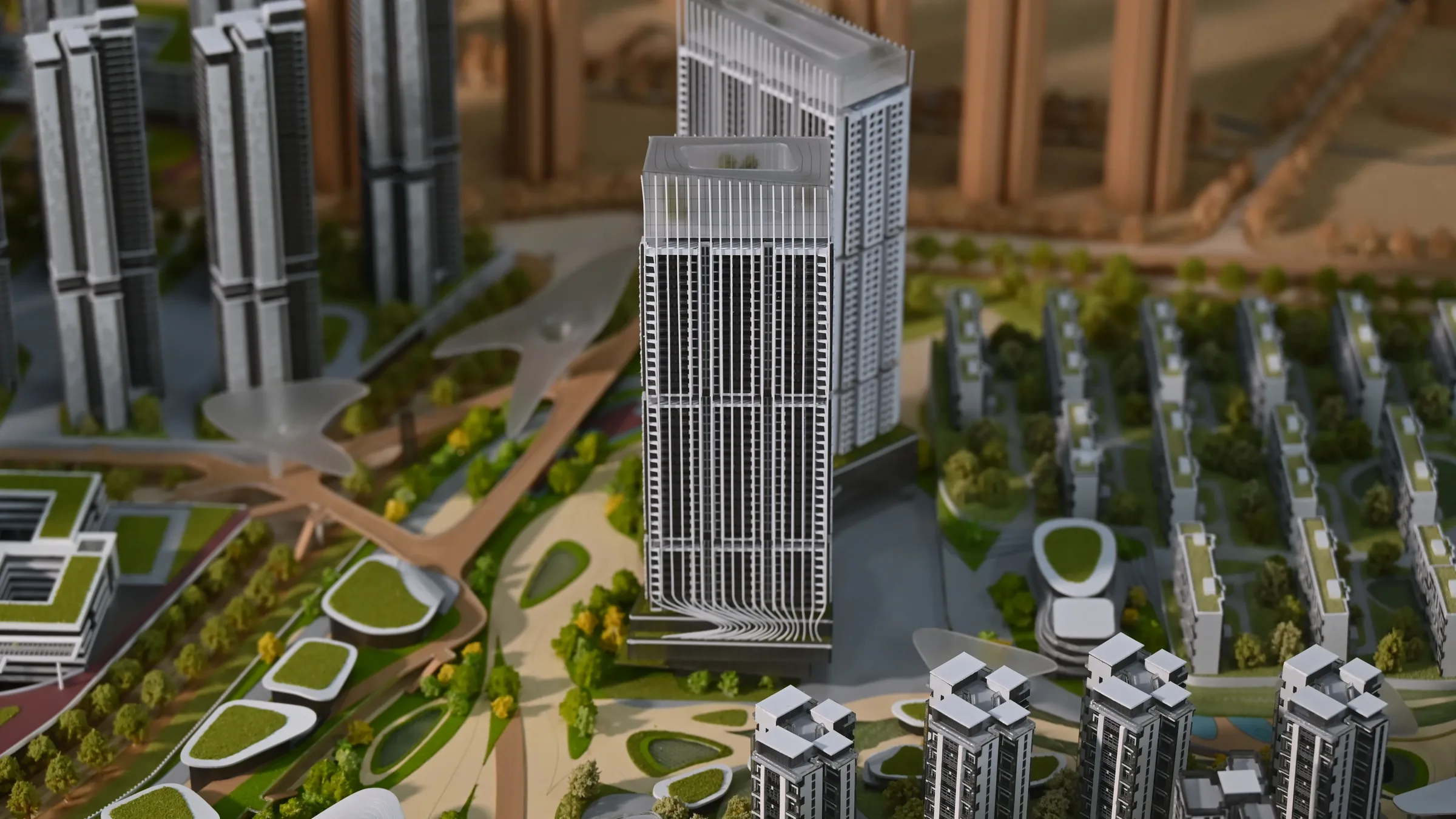 Ho Design Angers Metro Top Project 1:1000 architectural scale model by JYD Models