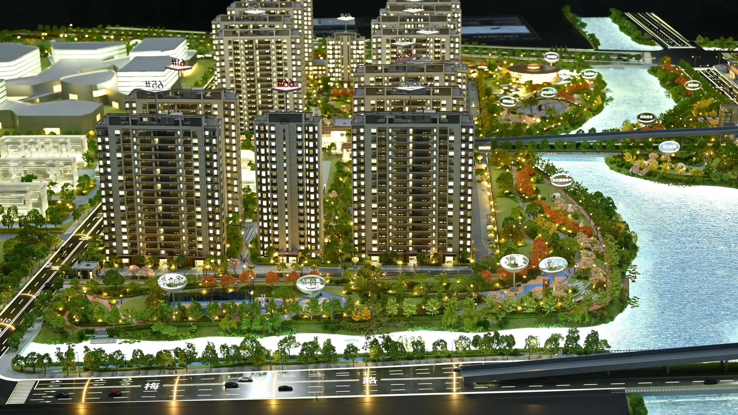 Poly Photosynthesis City 1:180 architectural scale model by JYD Models