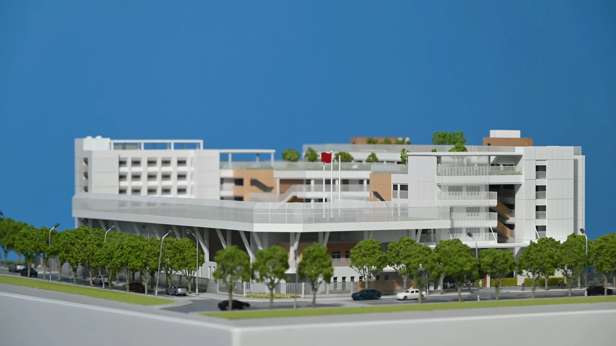 Bright Summit School 1:220 architectural scale model by JYD Models