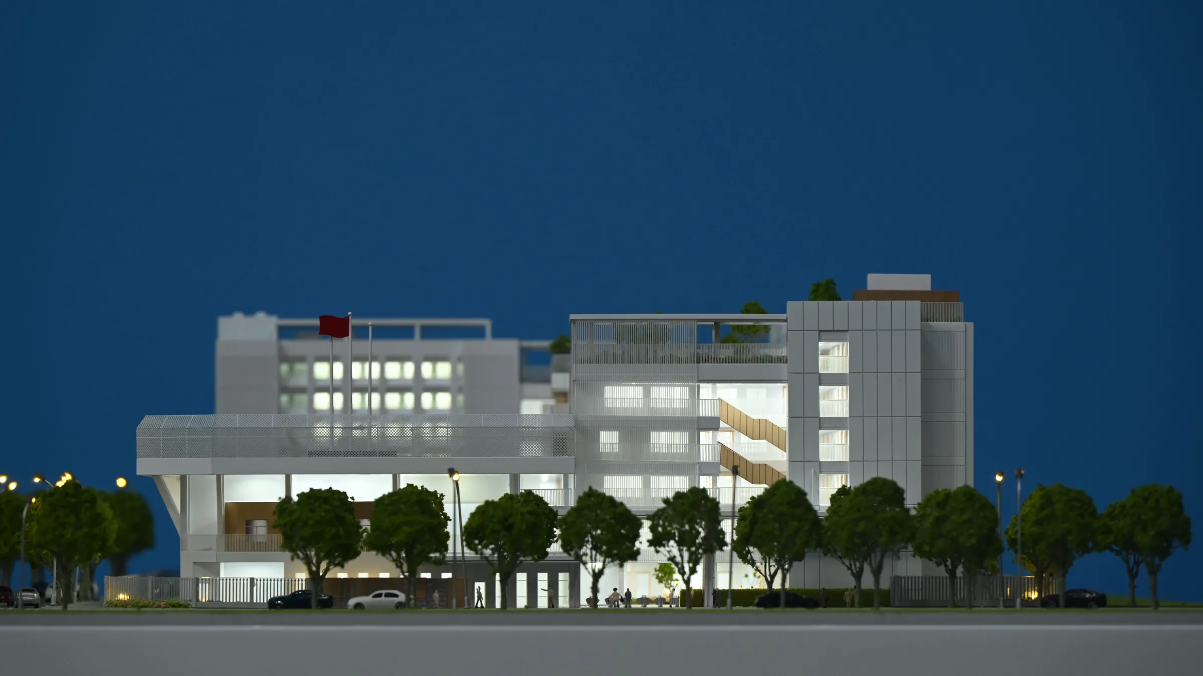 Bright Summit School 1:220 architectural scale model by JYD Models