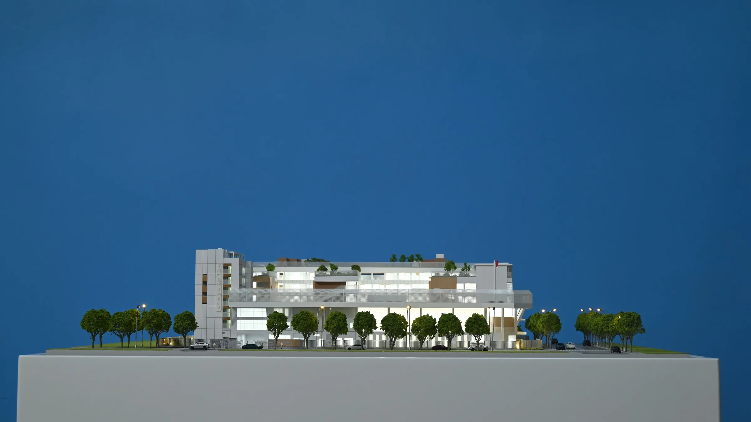 Bright Summit School 1:220 architectural scale model by JYD Models