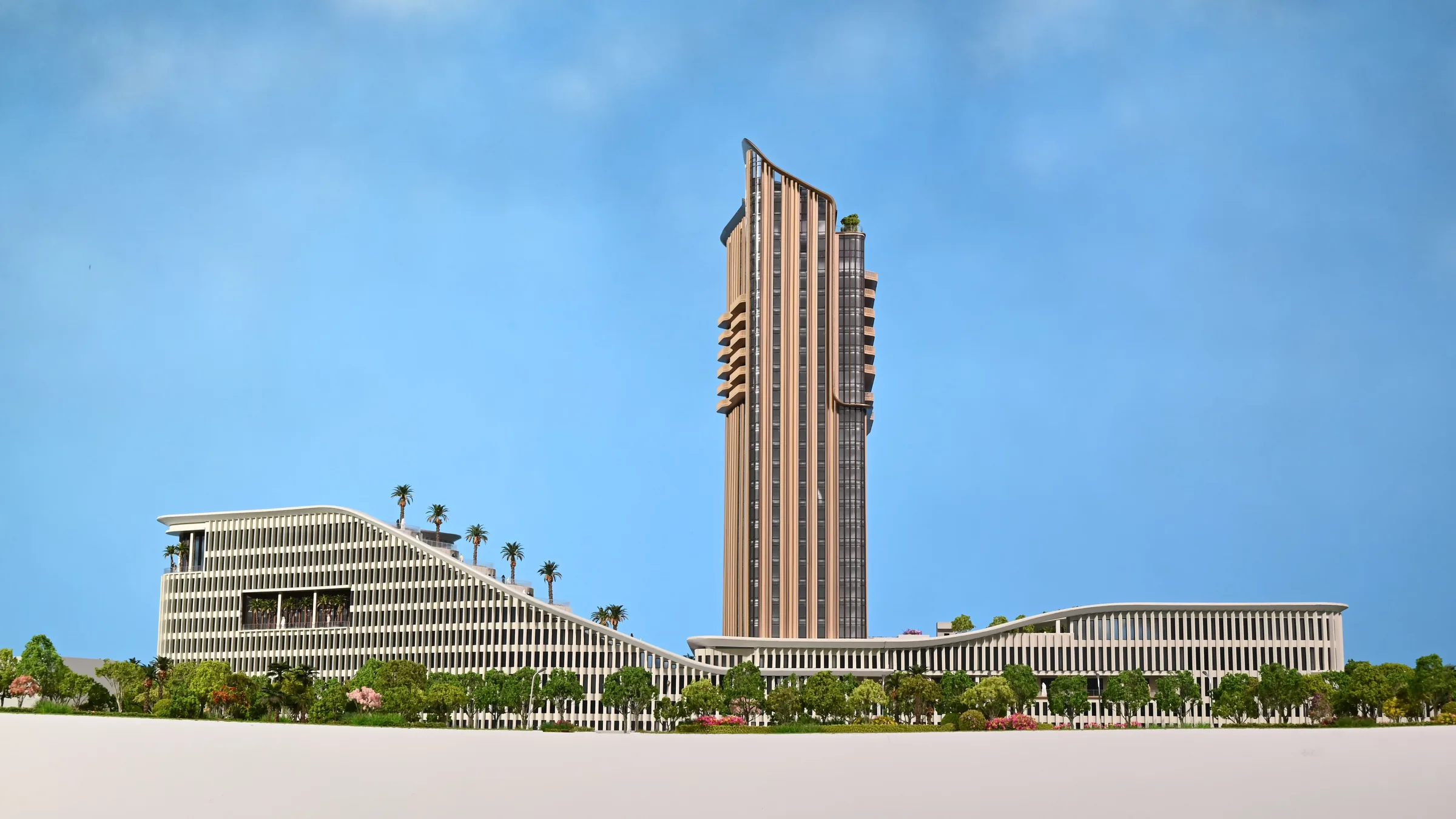 Kempinski Hotel 1:200 architectural scale model by JYD Models