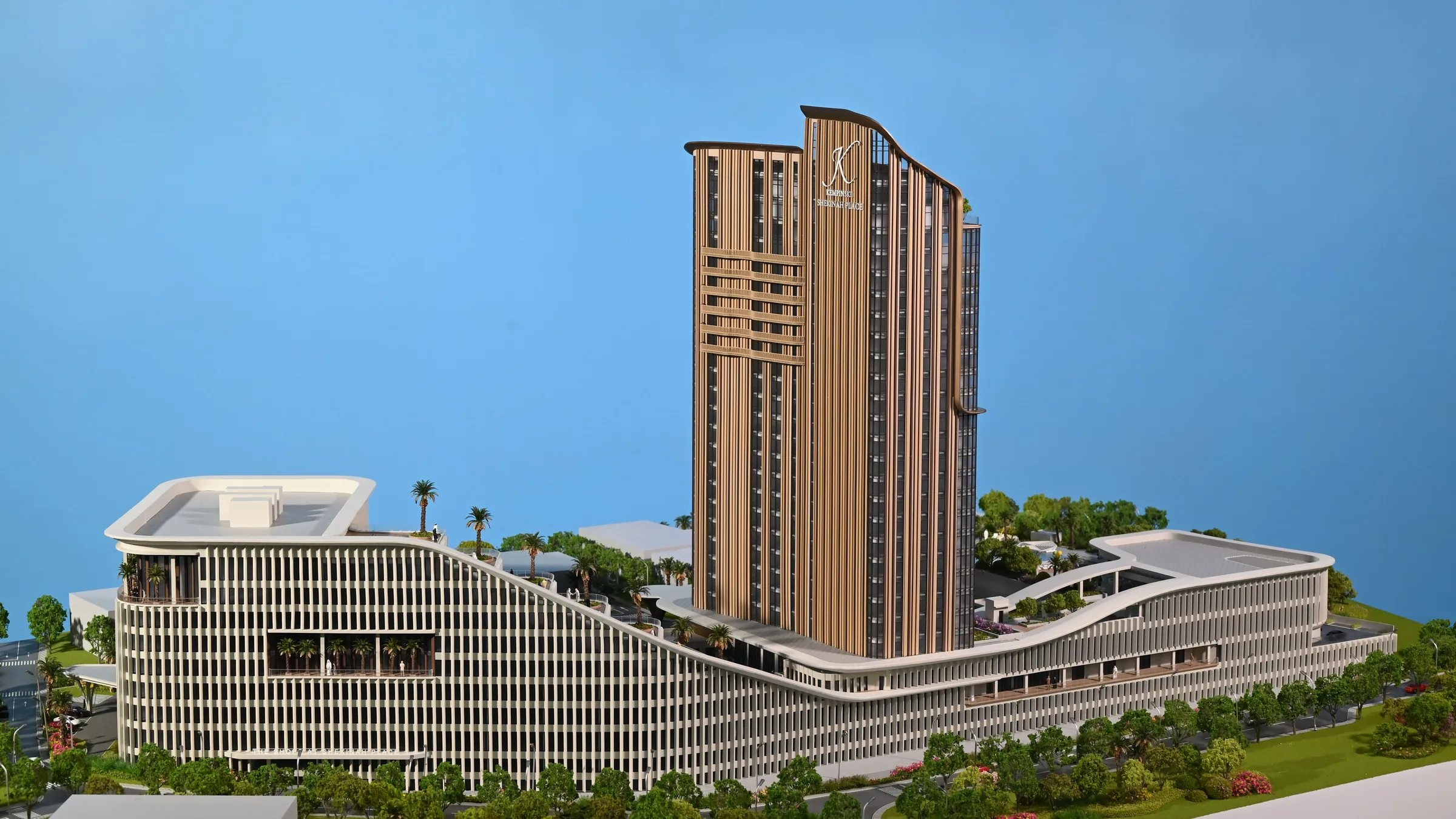 Kempinski Hotel 1:200 architectural scale model by JYD Models