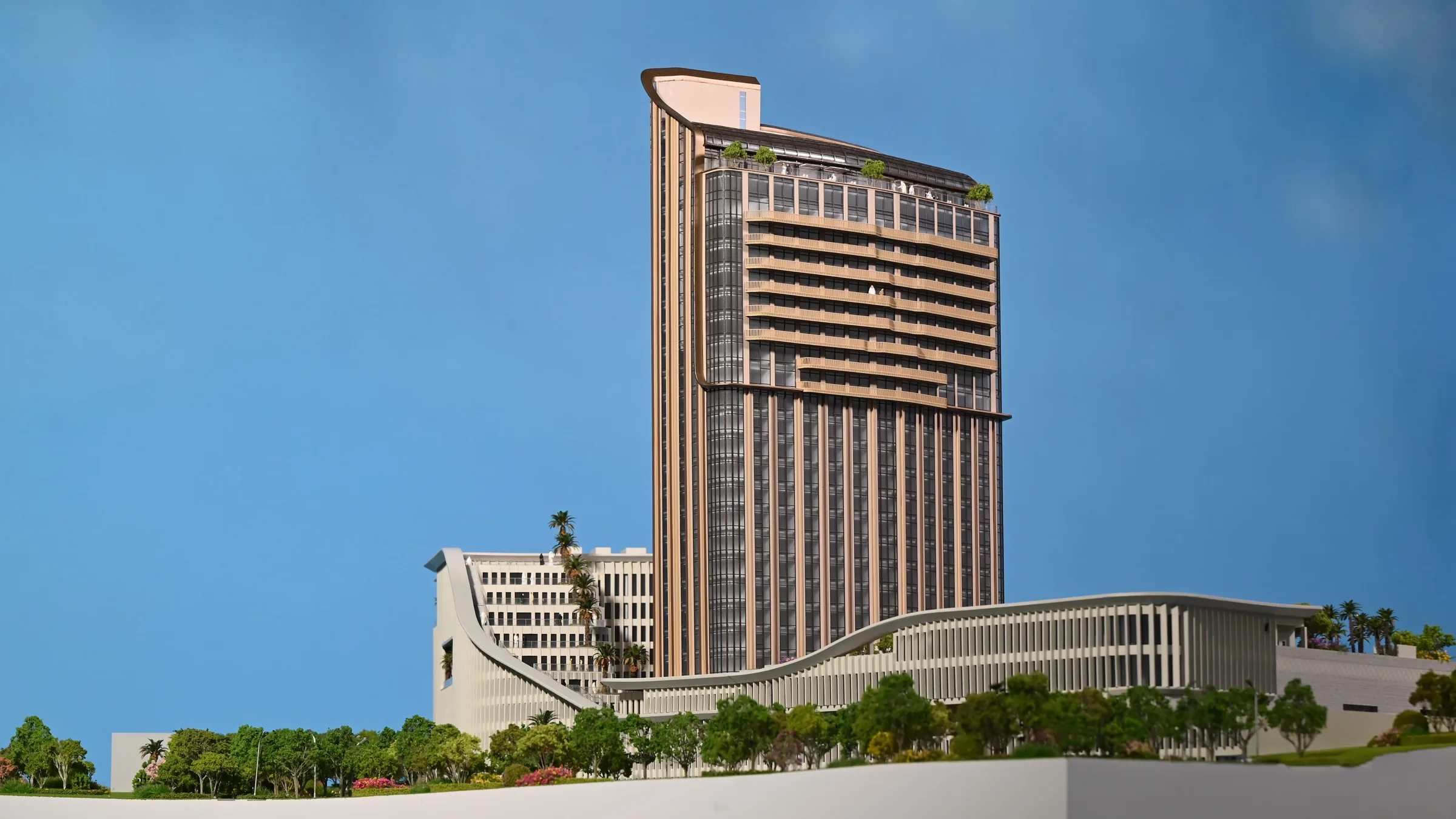 Kempinski Hotel 1:200 architectural scale model by JYD Models