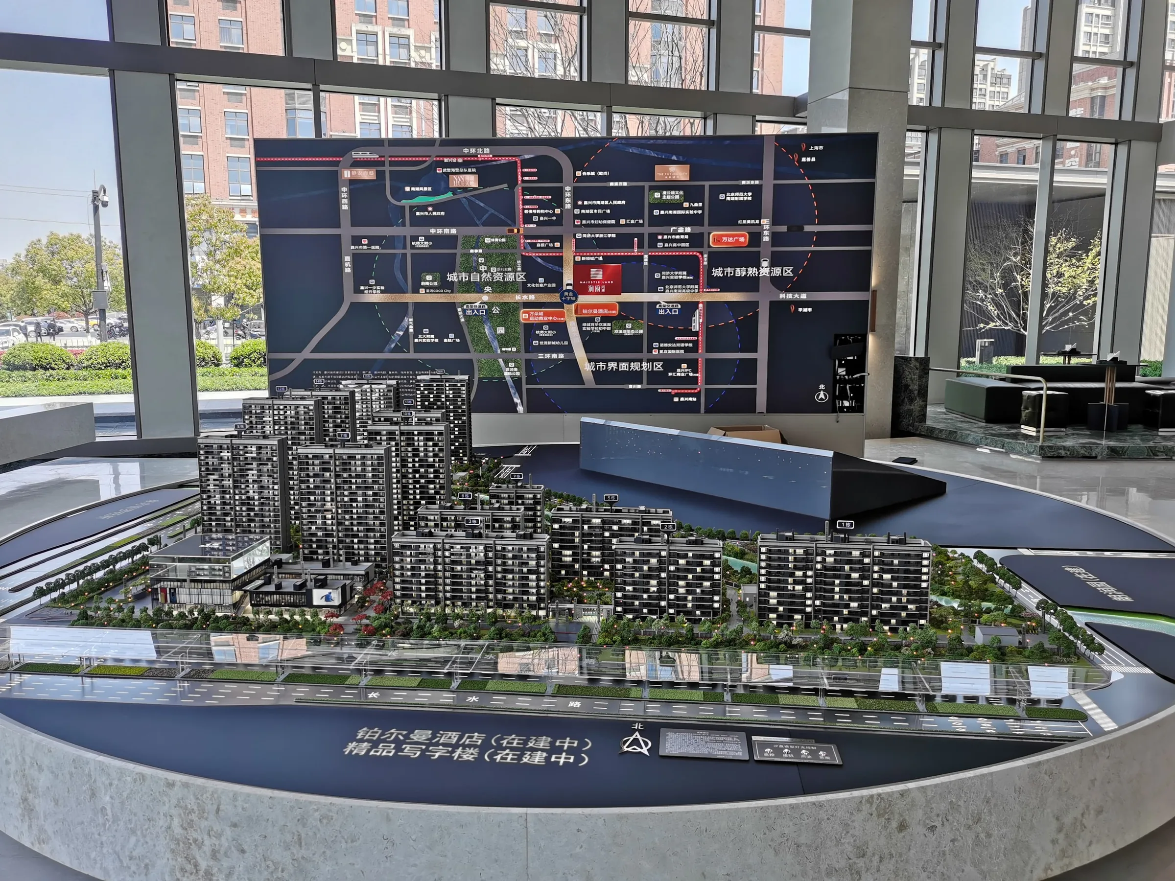 China Resources Jiaxing Runfu 1:120 architectural scale model by JYD Models