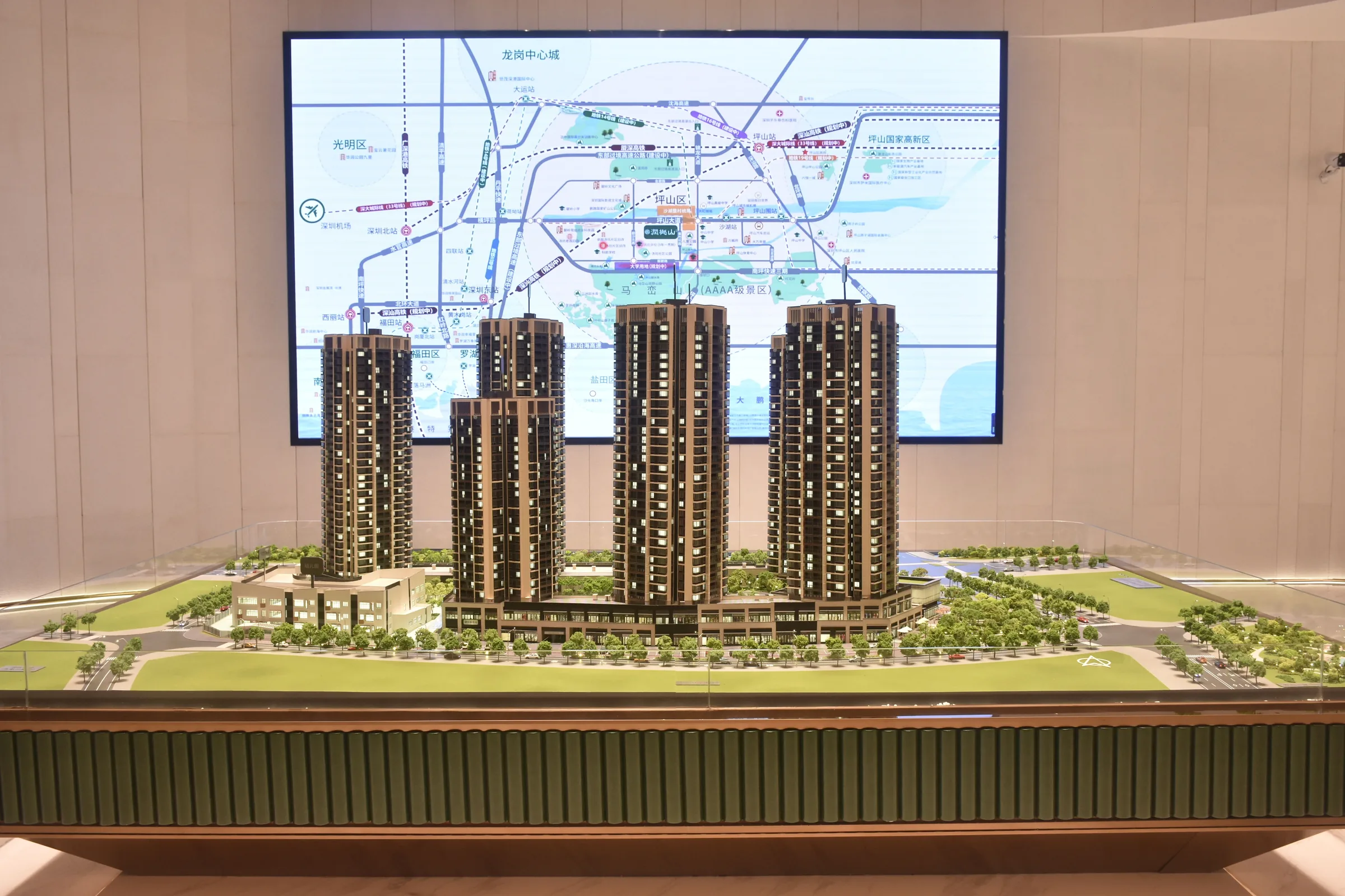 China Resources Pingshan Wanyue Mansion 1:100 architectural scale model by JYD Models