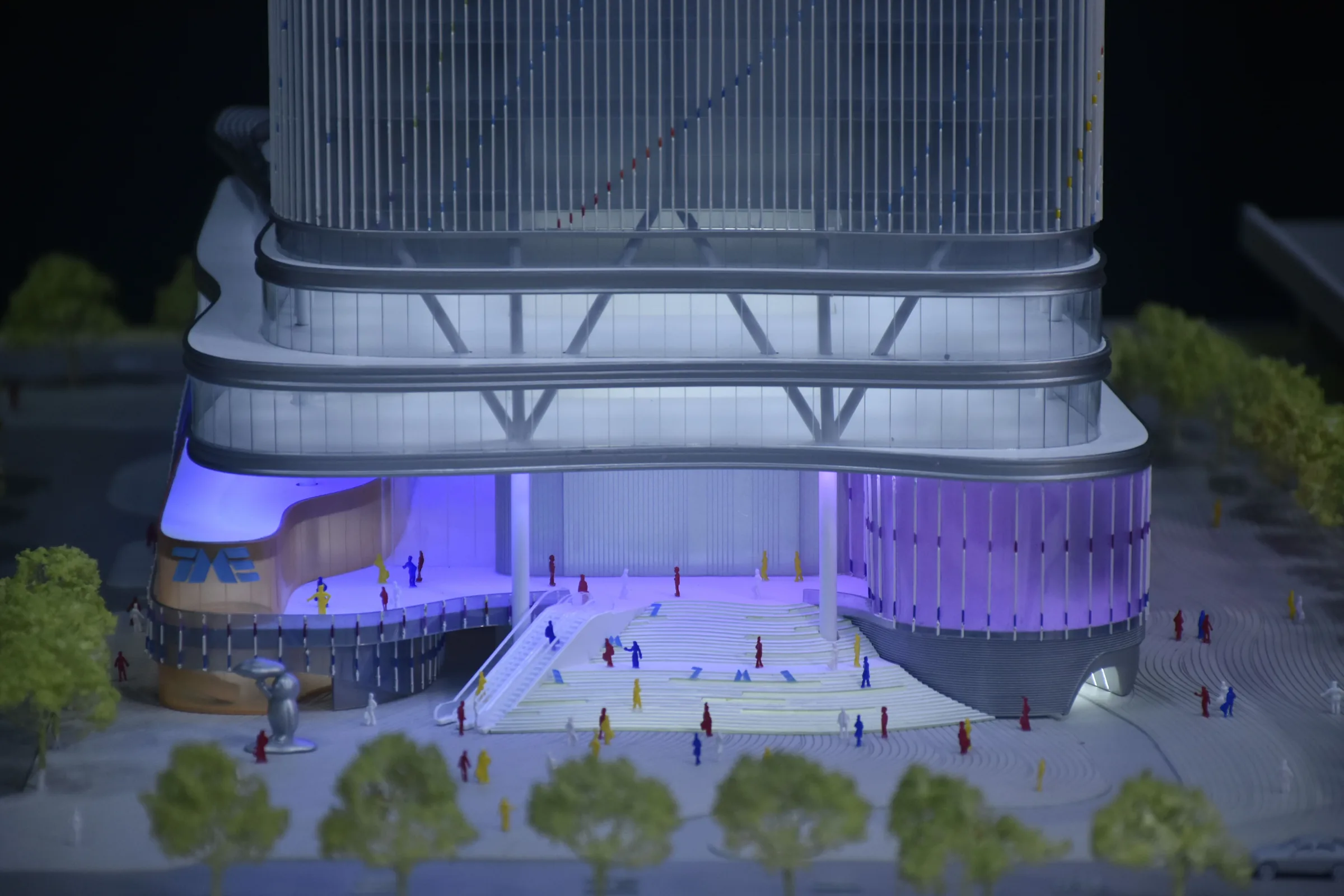 AS+GG Tencent Music Headquarters 1:250 architectural scale model by JYD Models