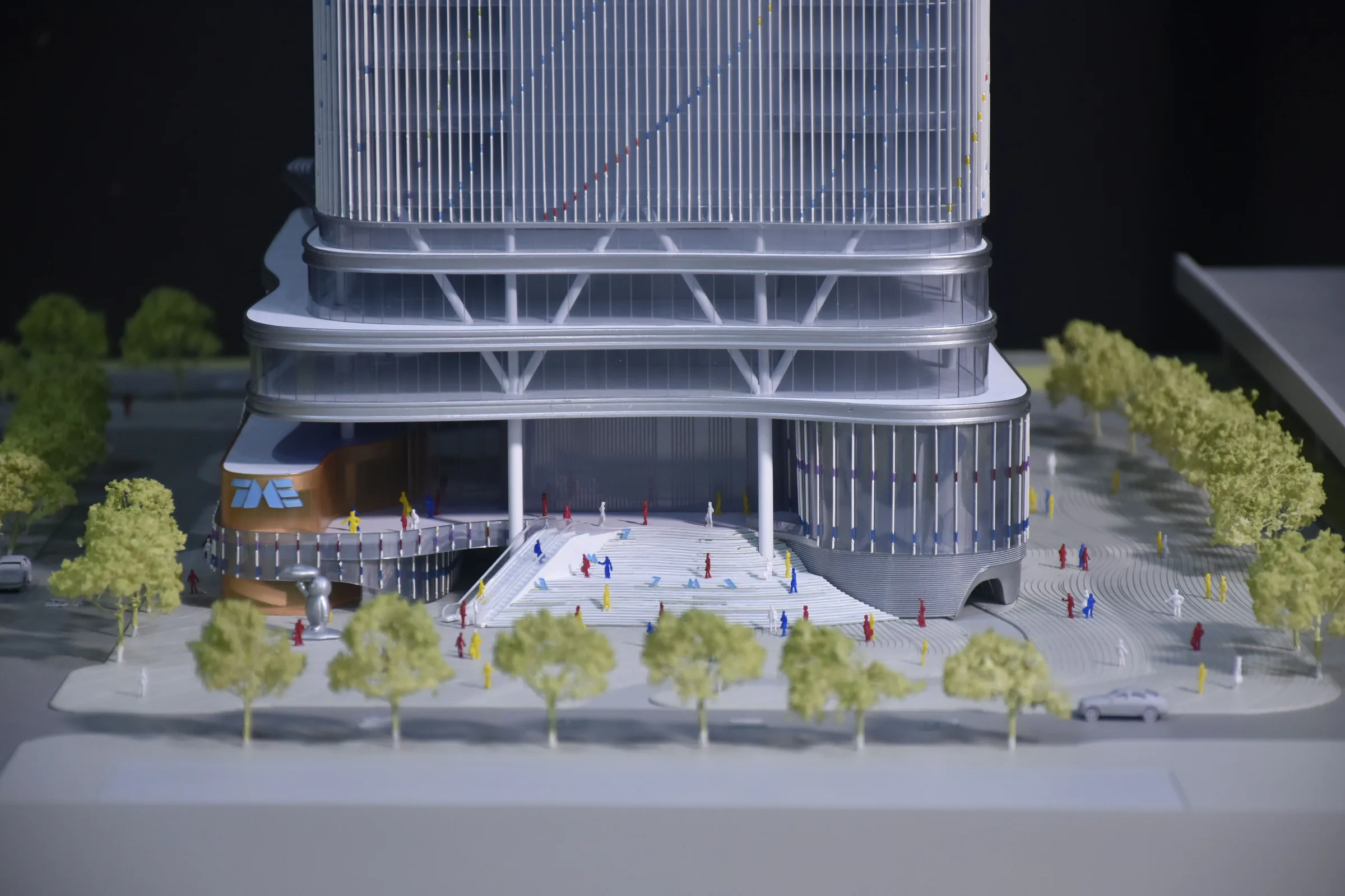 AS+GG Tencent Music Headquarters 1:250 architectural scale model by JYD Models
