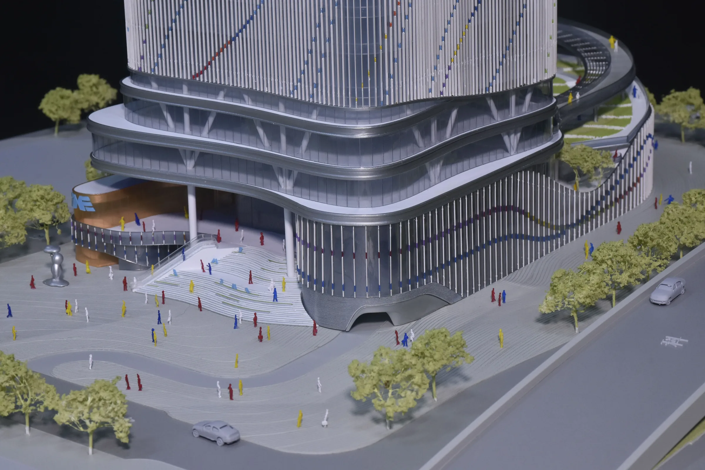 AS+GG Tencent Music Headquarters 1:250 architectural scale model by JYD Models