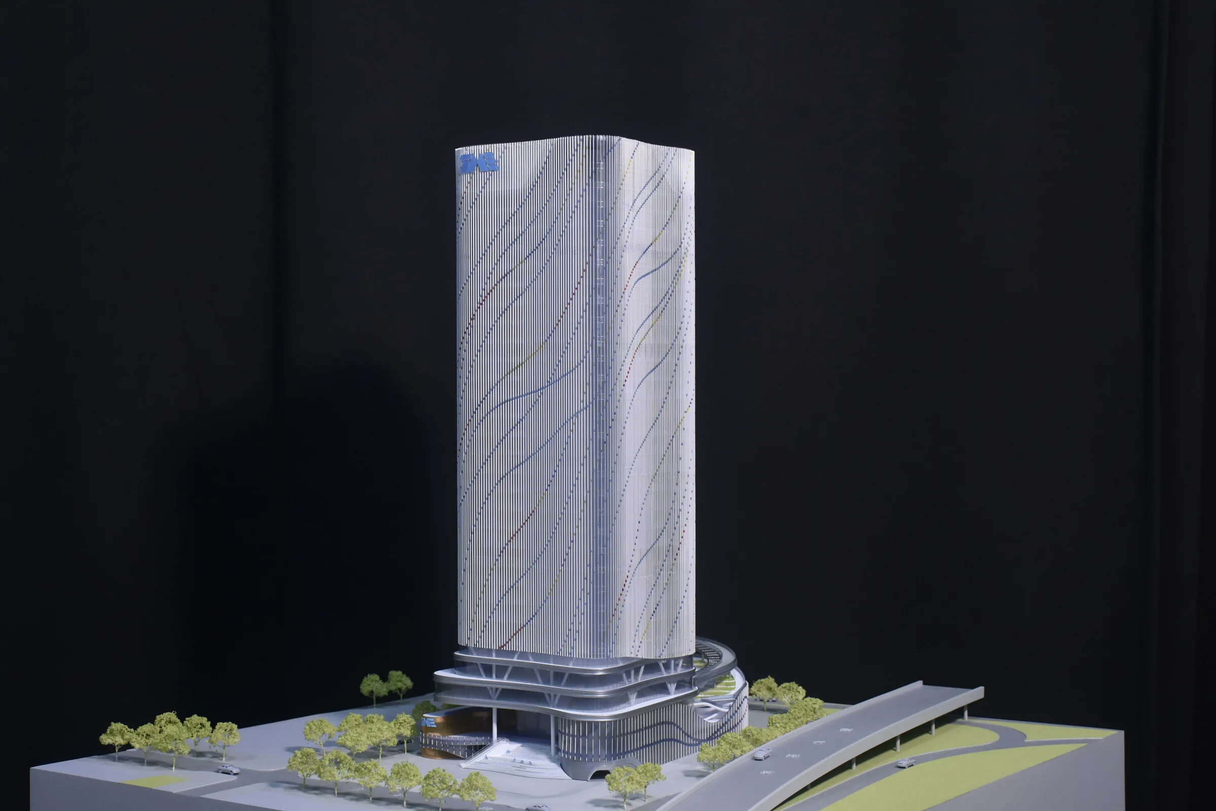AS+GG Tencent Music Headquarters 1:250 architectural scale model by JYD Models
