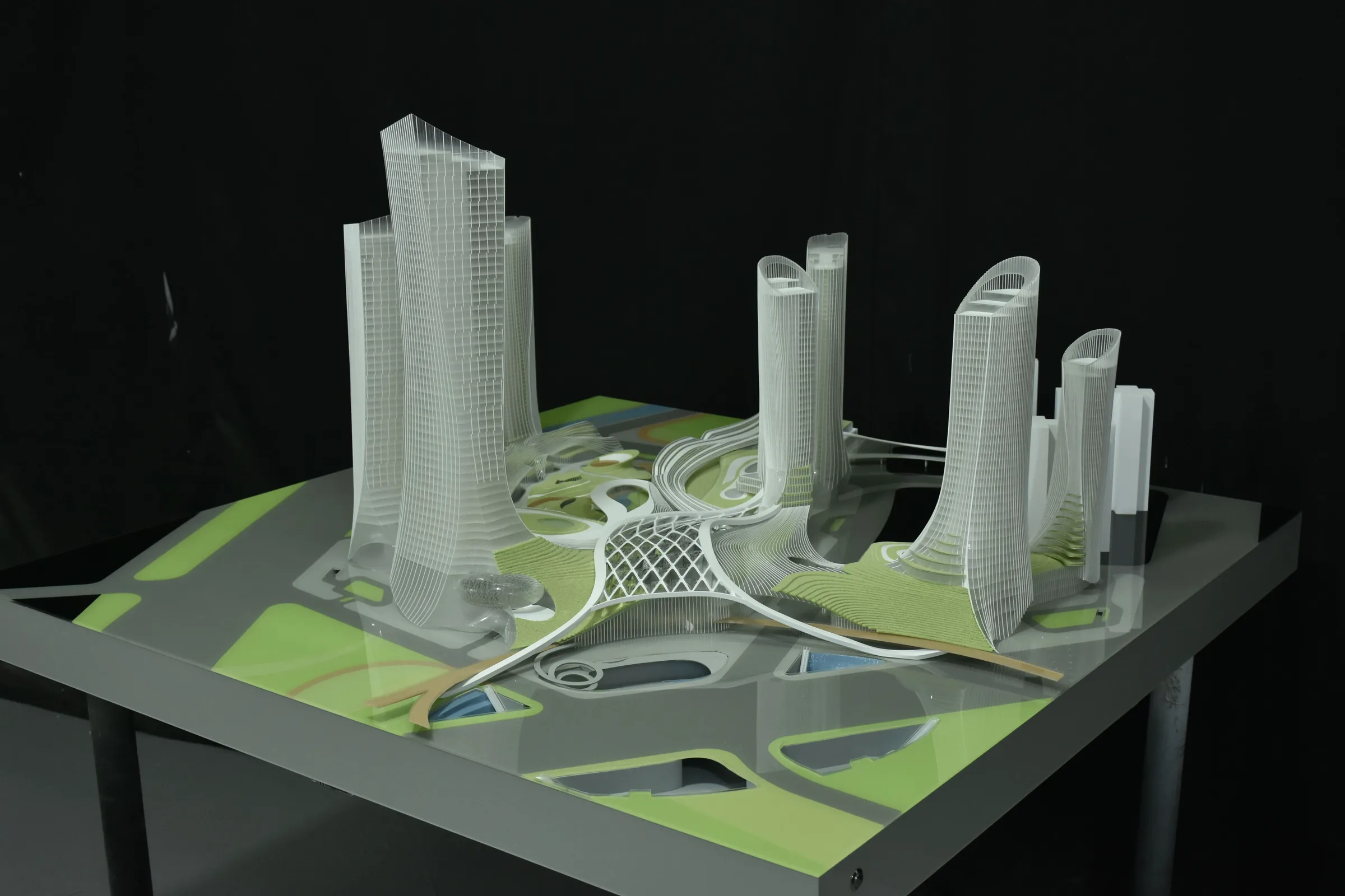 Rocco Guangzhou Xilang Transport Hub 1:500 architectural scale model by JYD Models