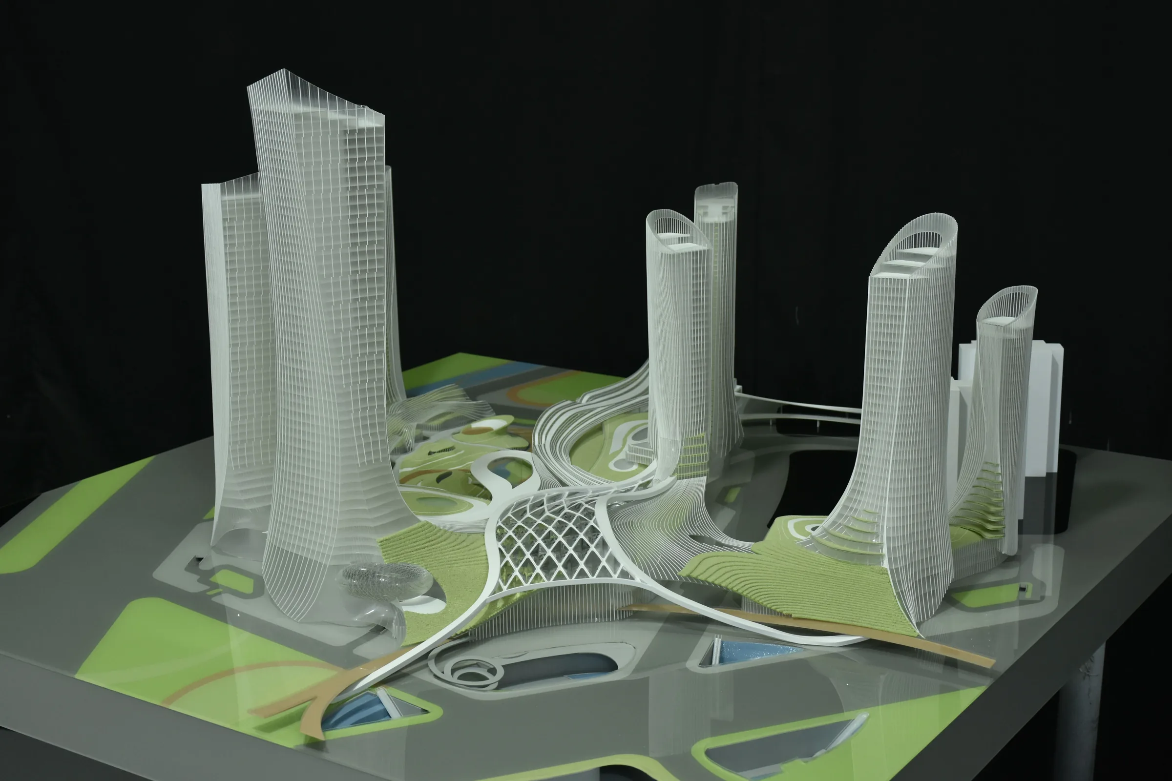 Rocco Guangzhou Xilang Transport Hub 1:500 architectural scale model by JYD Models