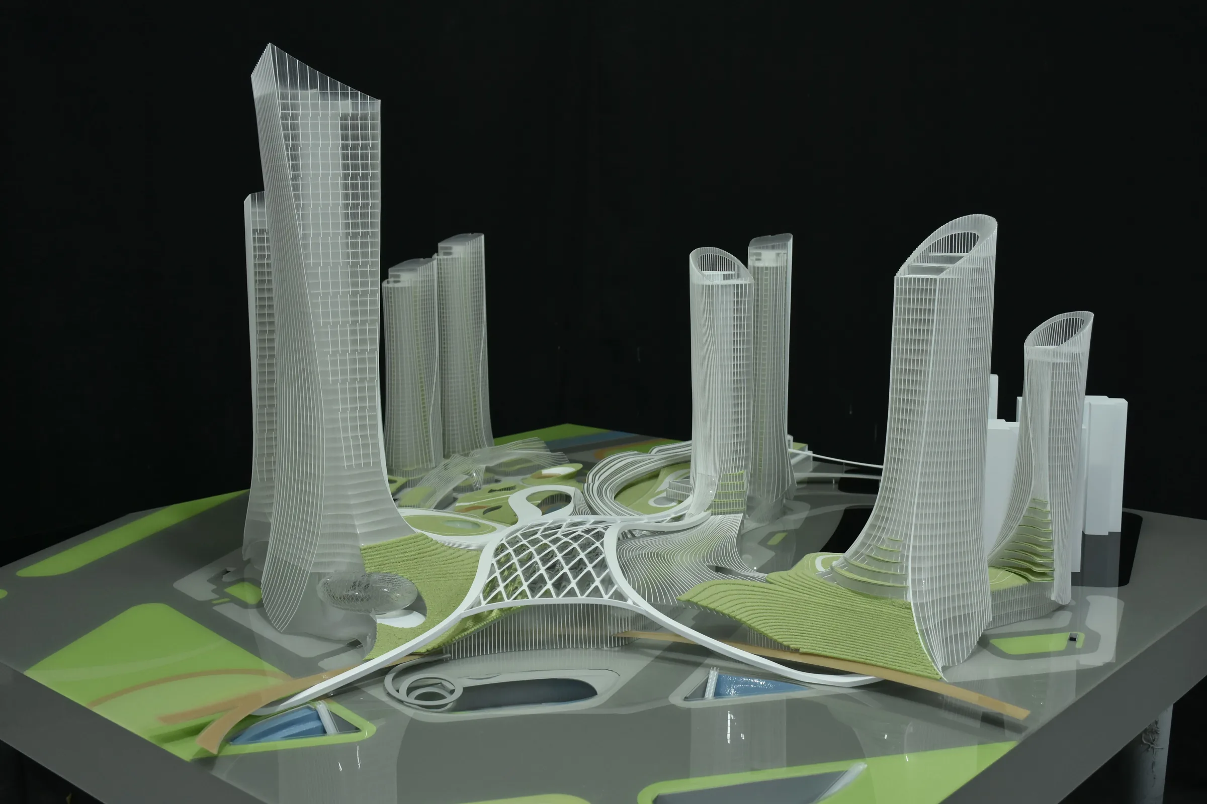 Rocco Guangzhou Xilang Transport Hub 1:500 architectural scale model by JYD Models