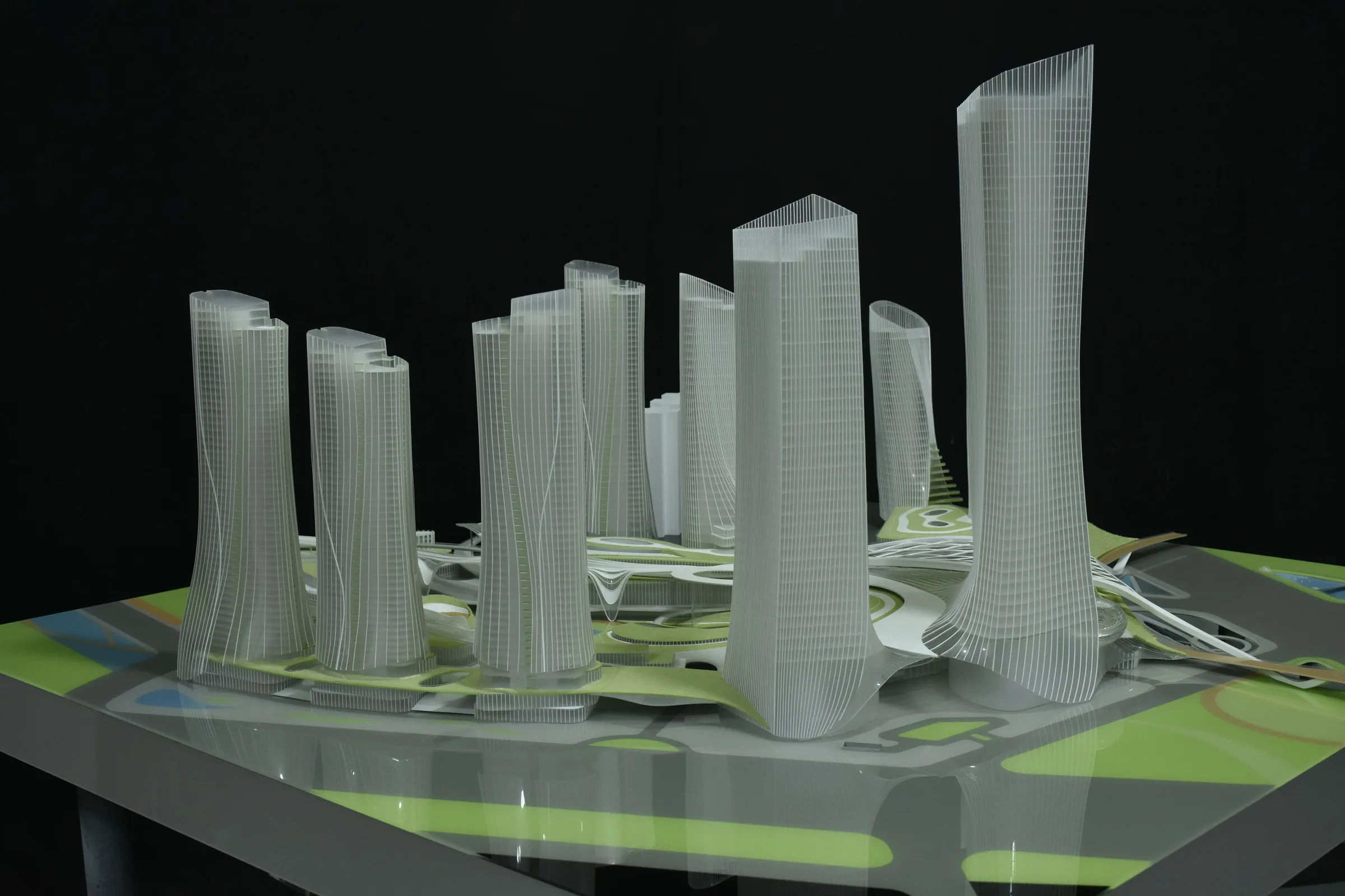 Rocco Guangzhou Xilang Transport Hub 1:500 architectural scale model by JYD Models